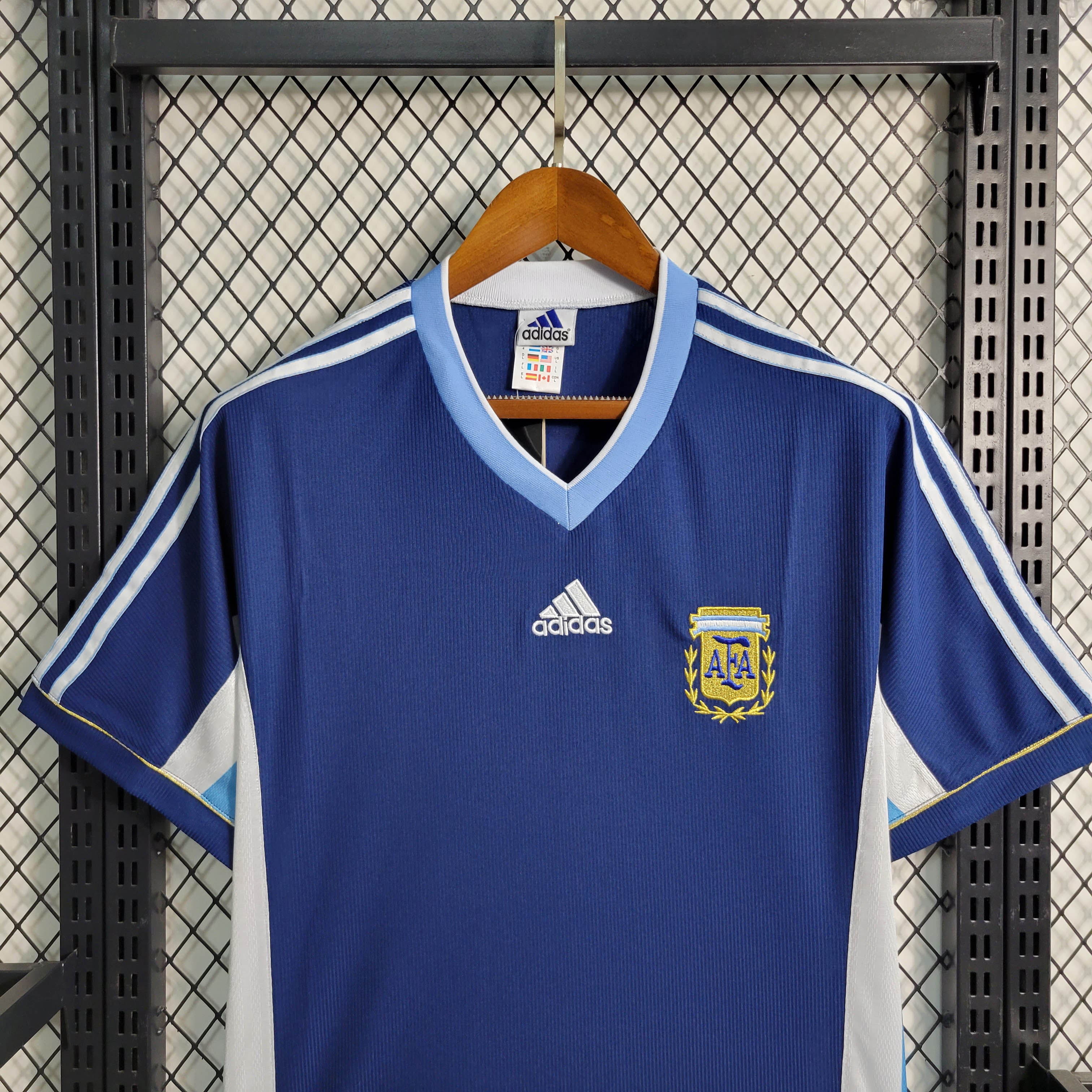 1998 Retro Argentina Away Football Shirt