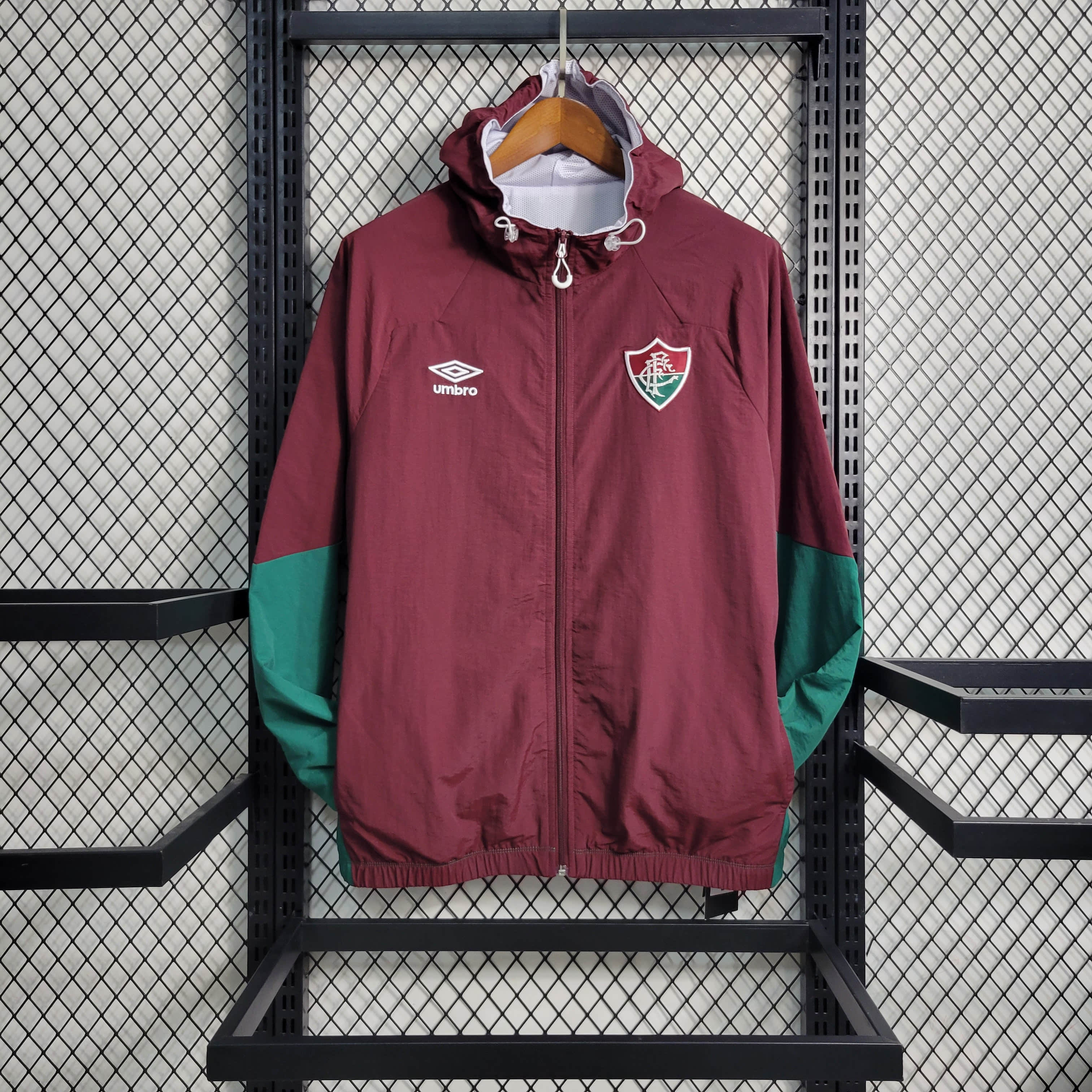 2023/2024 Fluminense Windbreaker Deep Red Football Shirt