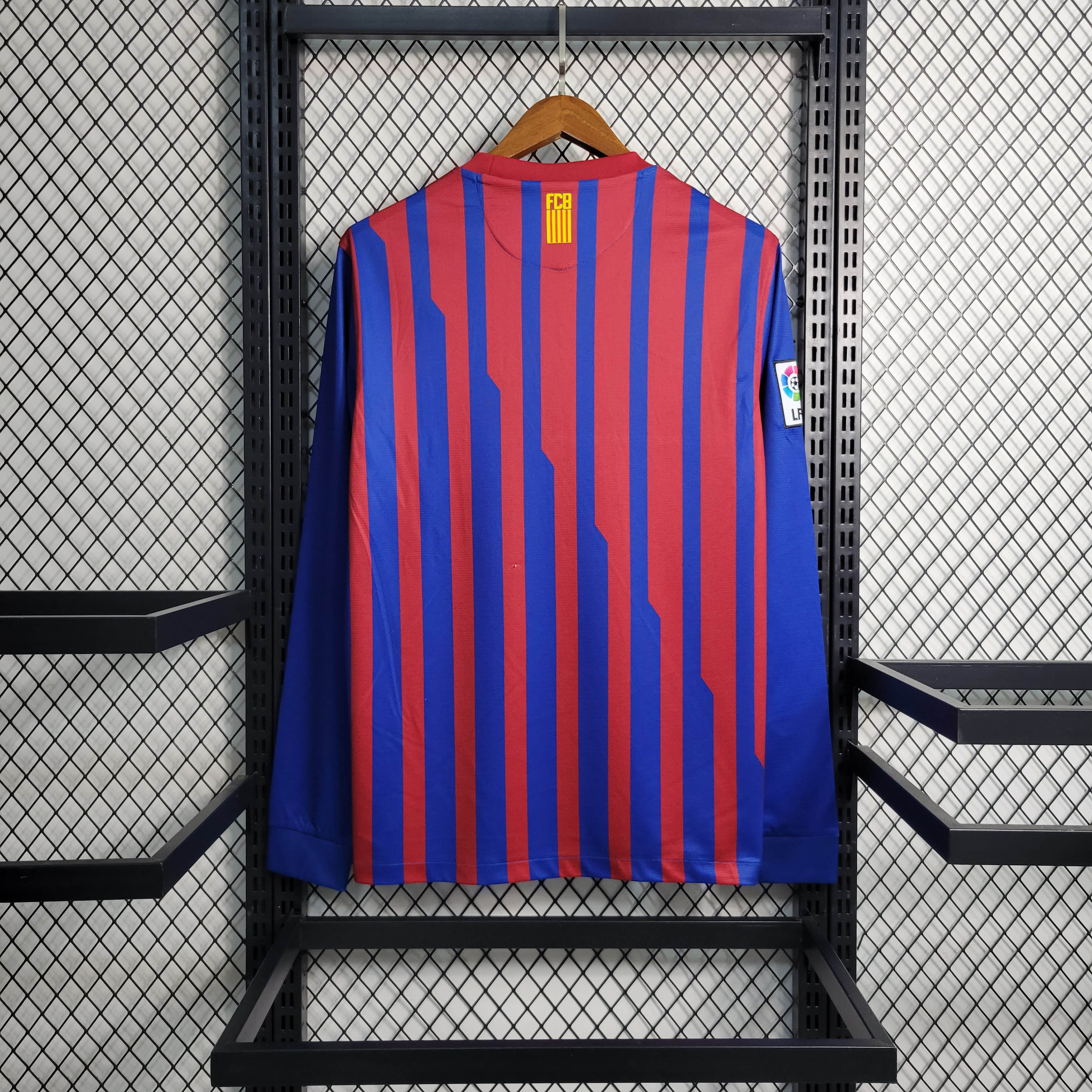 2011/2012 Retro Long Sleeve Barcelona Home Football Shirt
