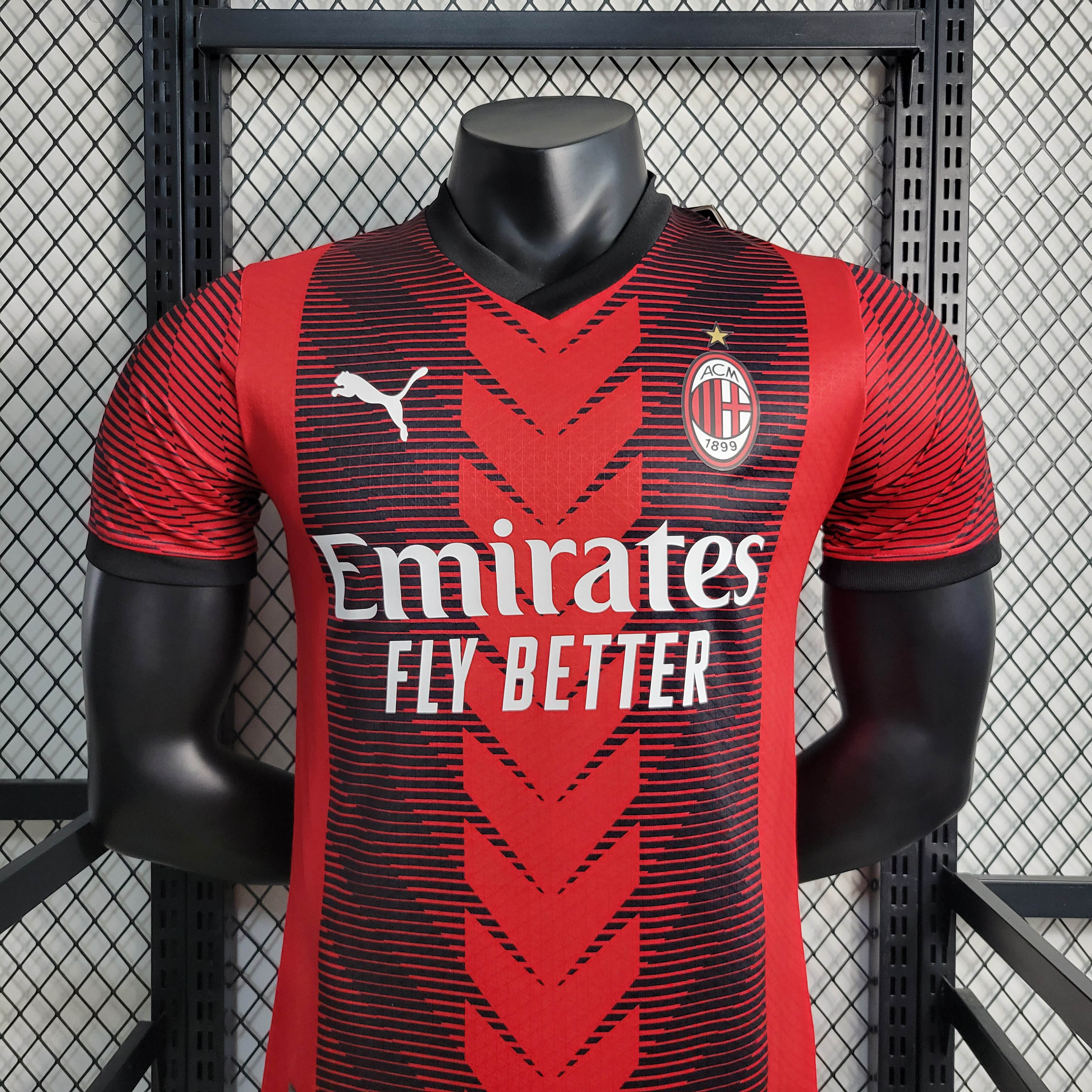 2023/2024 Player Version AC Milan Home Football Shirt