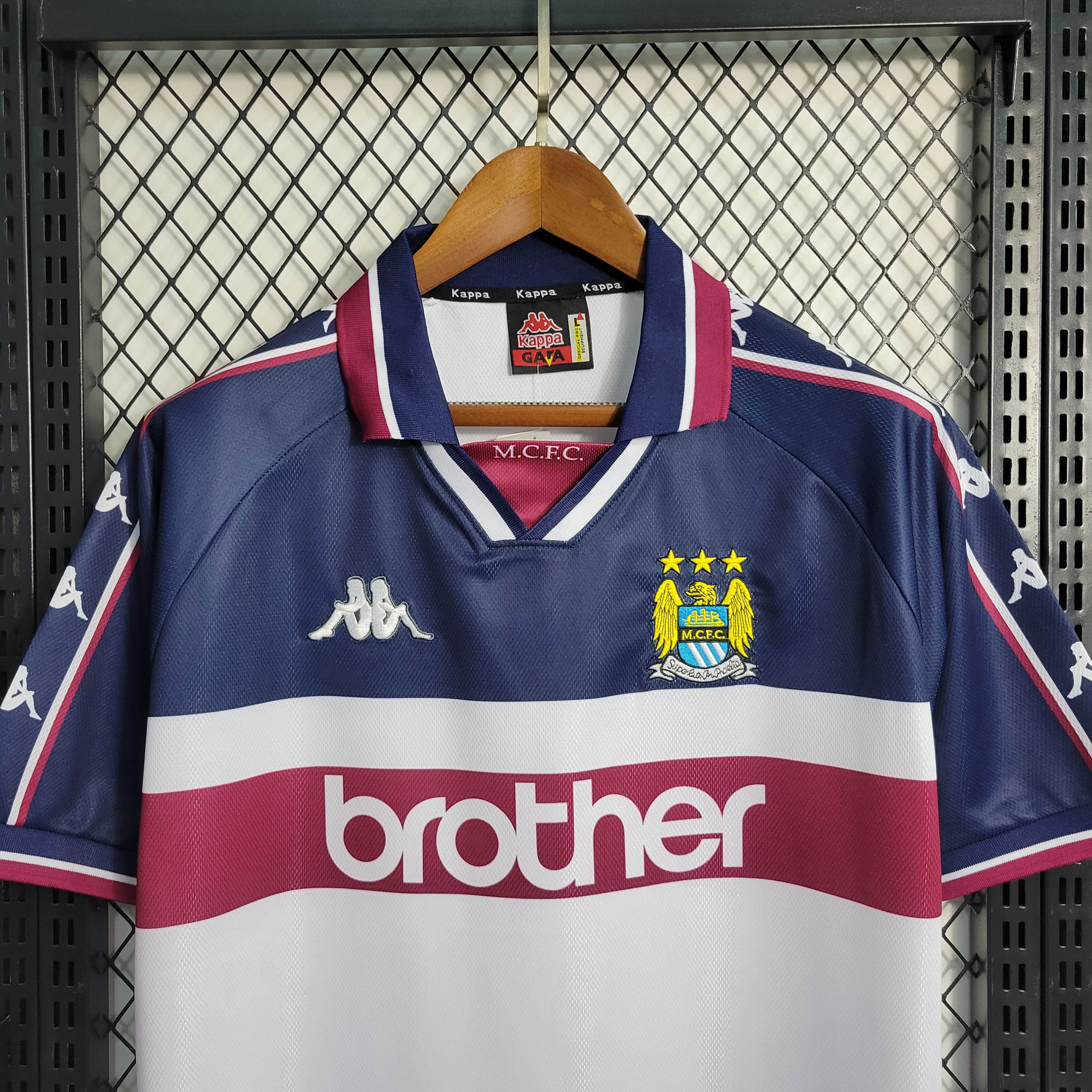 1997/1998 Retro Manchester City Away Football Shirt