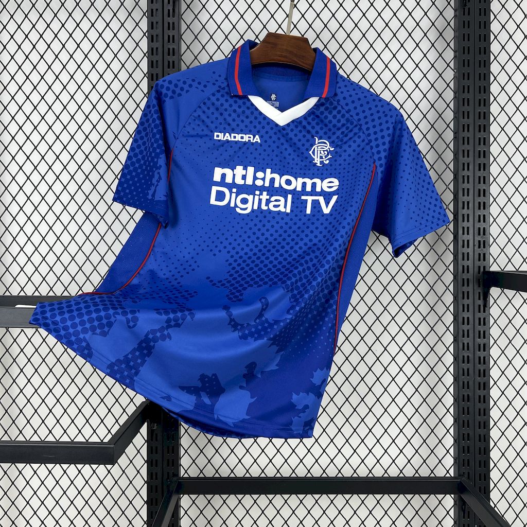 2002/2003 Retro Rangers Home FootballShirt 1:1 Thai Quality