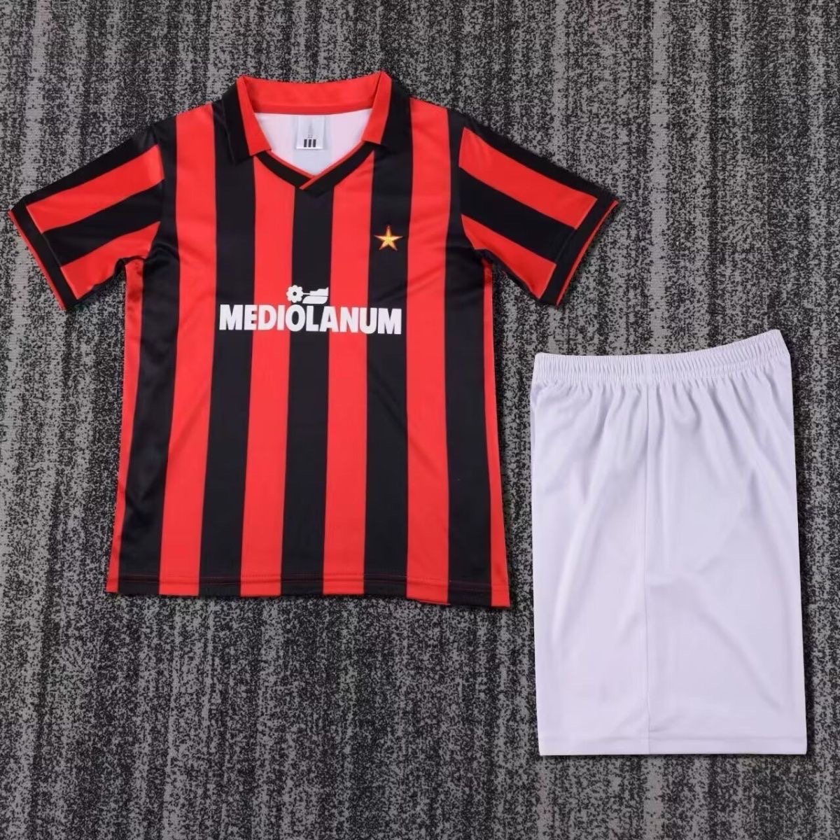 1990/1991 Retro Ac Milan Home FootballShirt Kids Size 1:1 Thai Quality