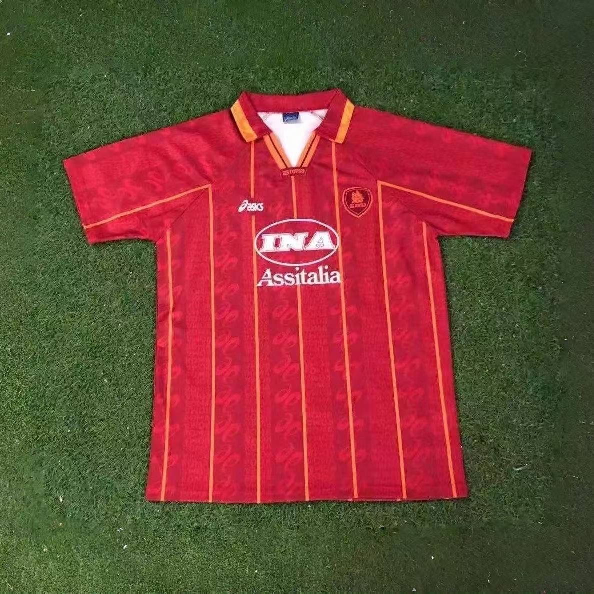 1996/1997 Retro AS Roma Home Football Shirt 1:1 Thai Quality