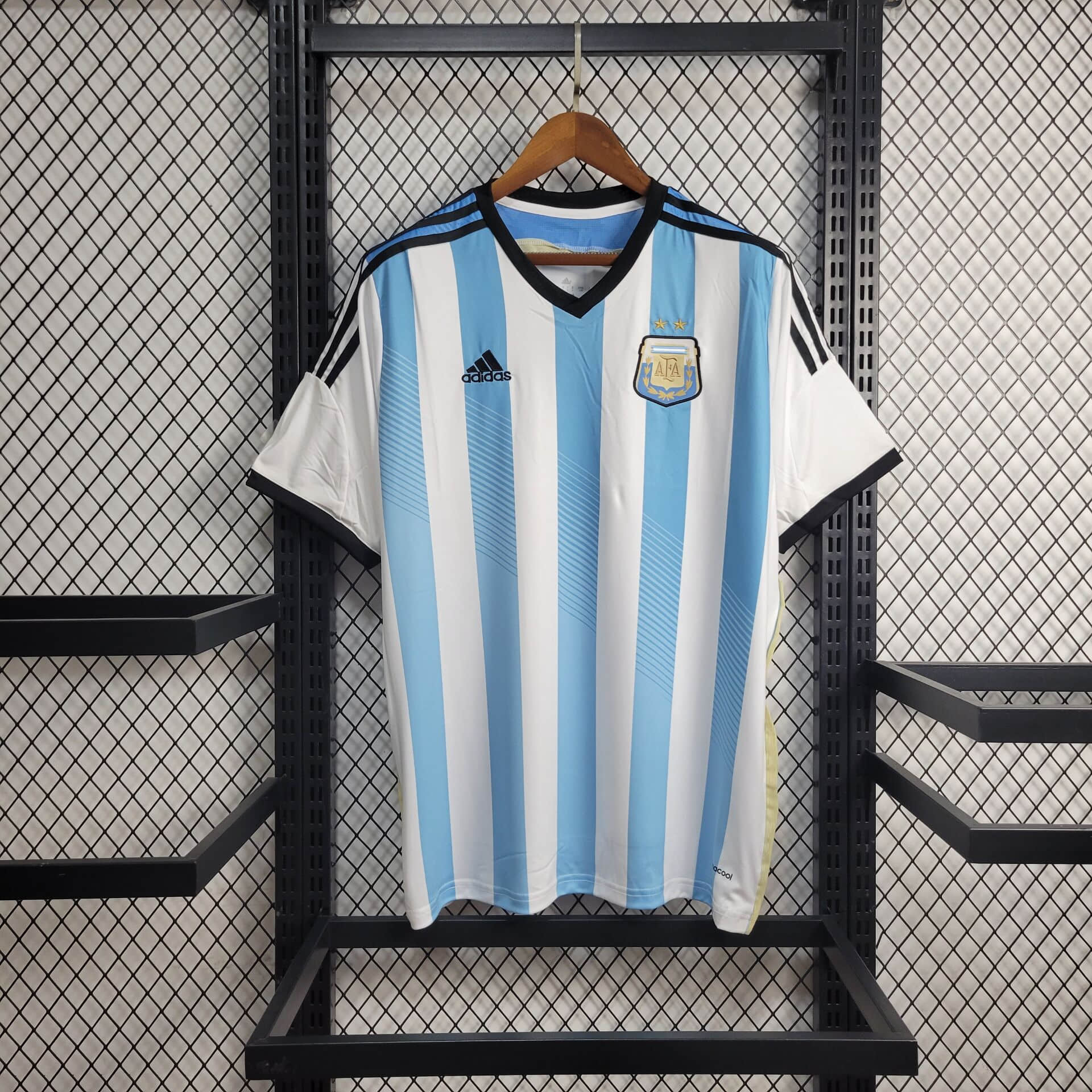 2014 Retro Argentina Home Football Shirt
