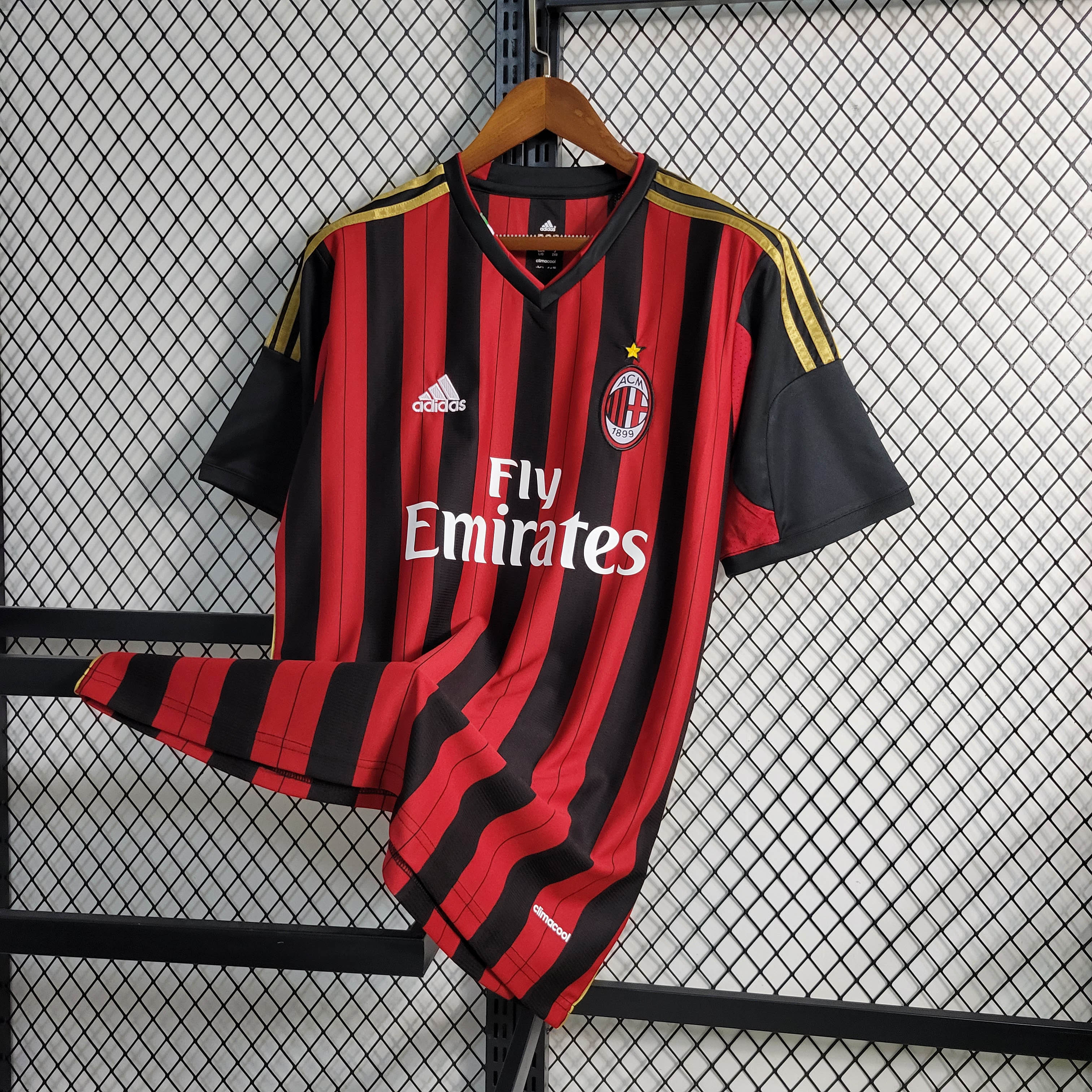 2013/2014 Retro AC Milan Home Football Shirt