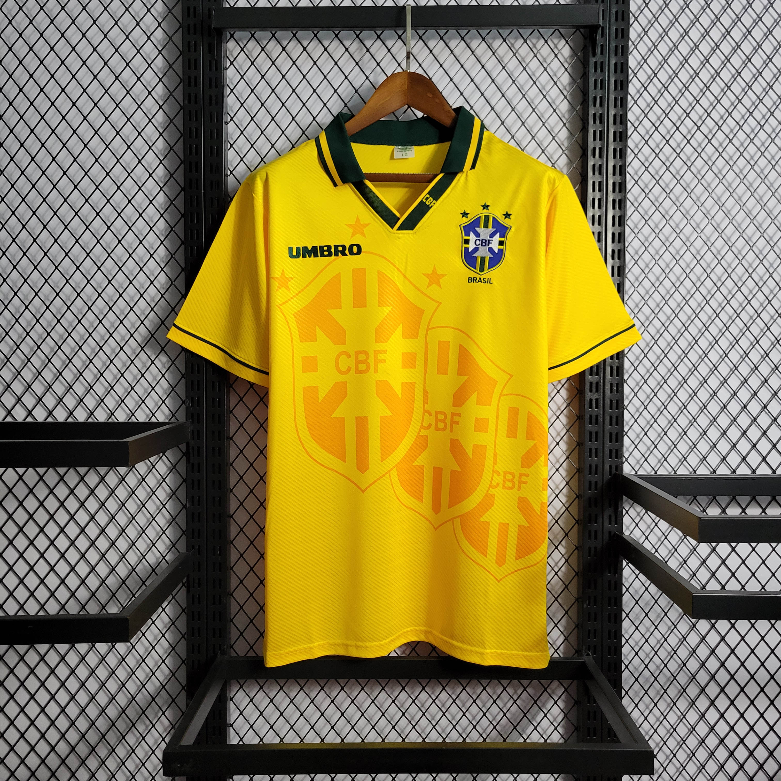 1996 Retro Brazil Home Football Shirt