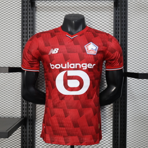 2025/2026 Player Version Lille home Football Shirt