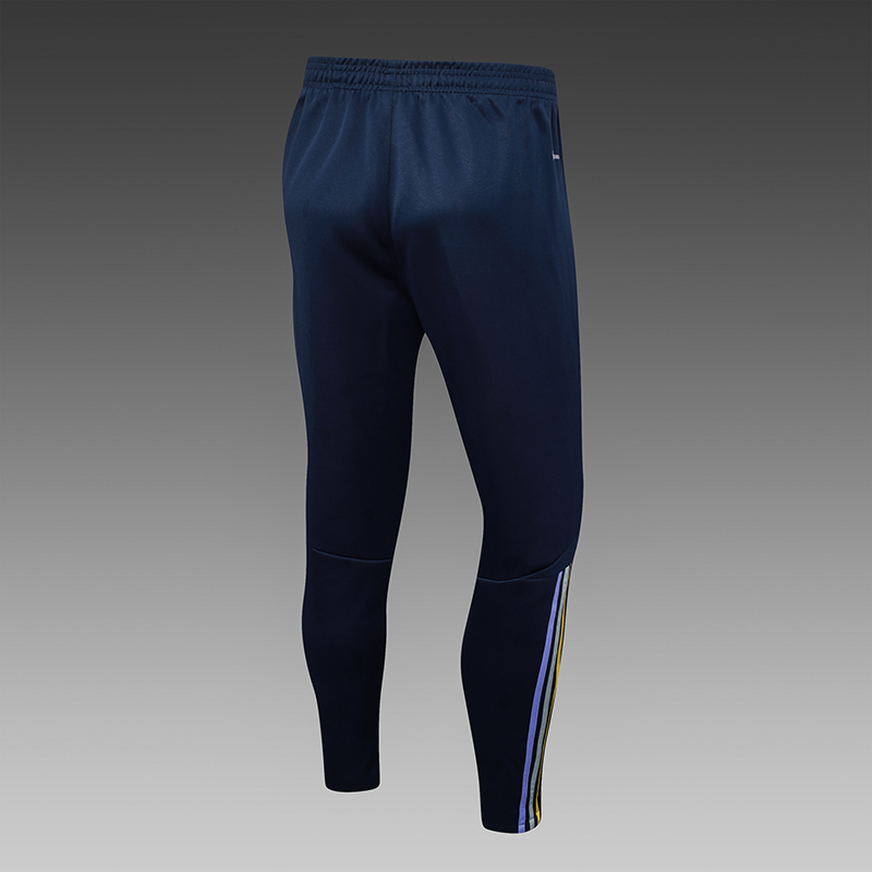 2023/2024 Real Madrid Long Zipped Jacket Royal Blue Football Shirt Set