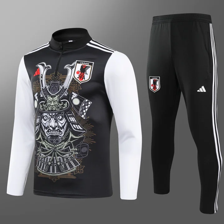 2024/2025 Japan Half-Pull Black Football Shirt