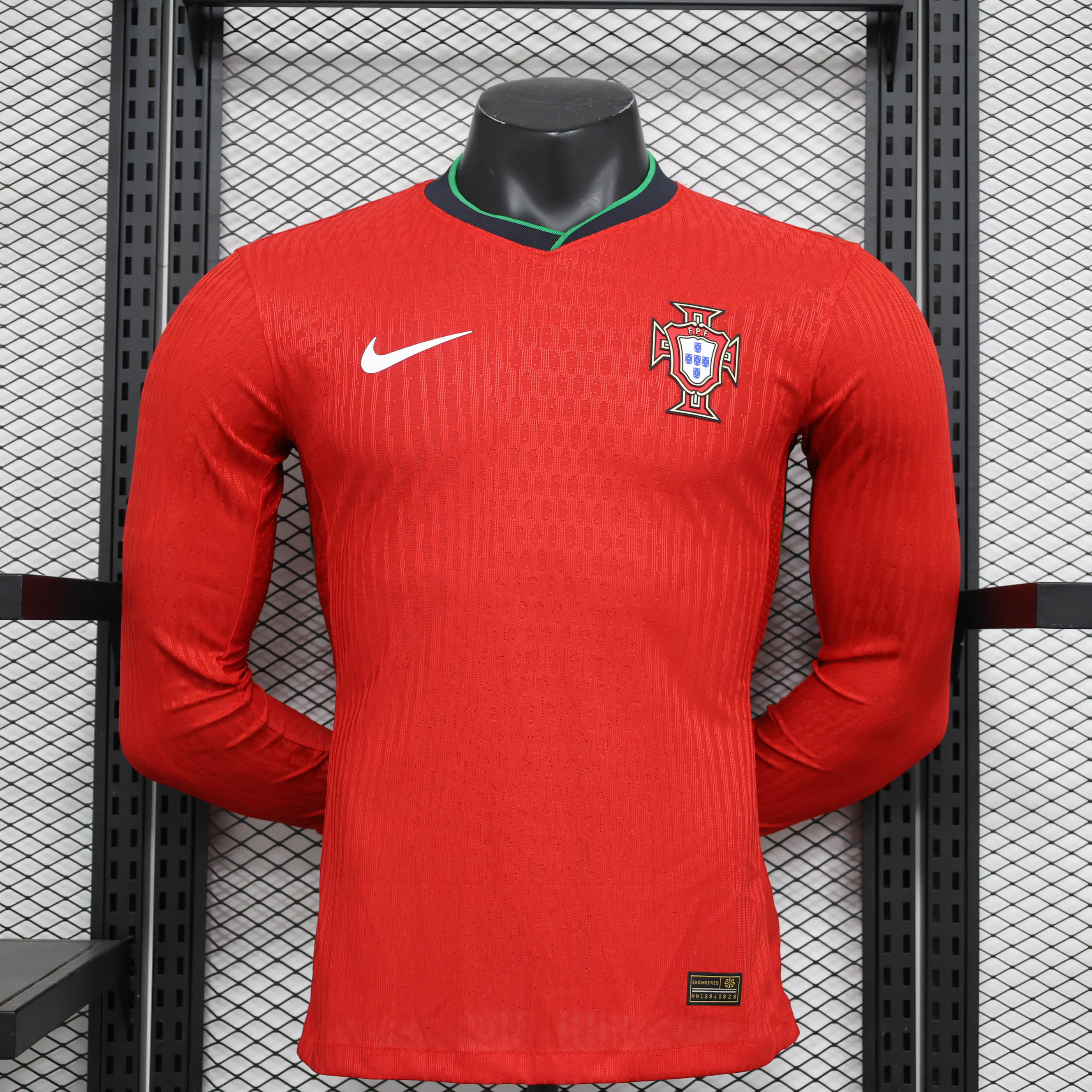 2024 Player Version Long Sleeve Portugal Home Football Shirt