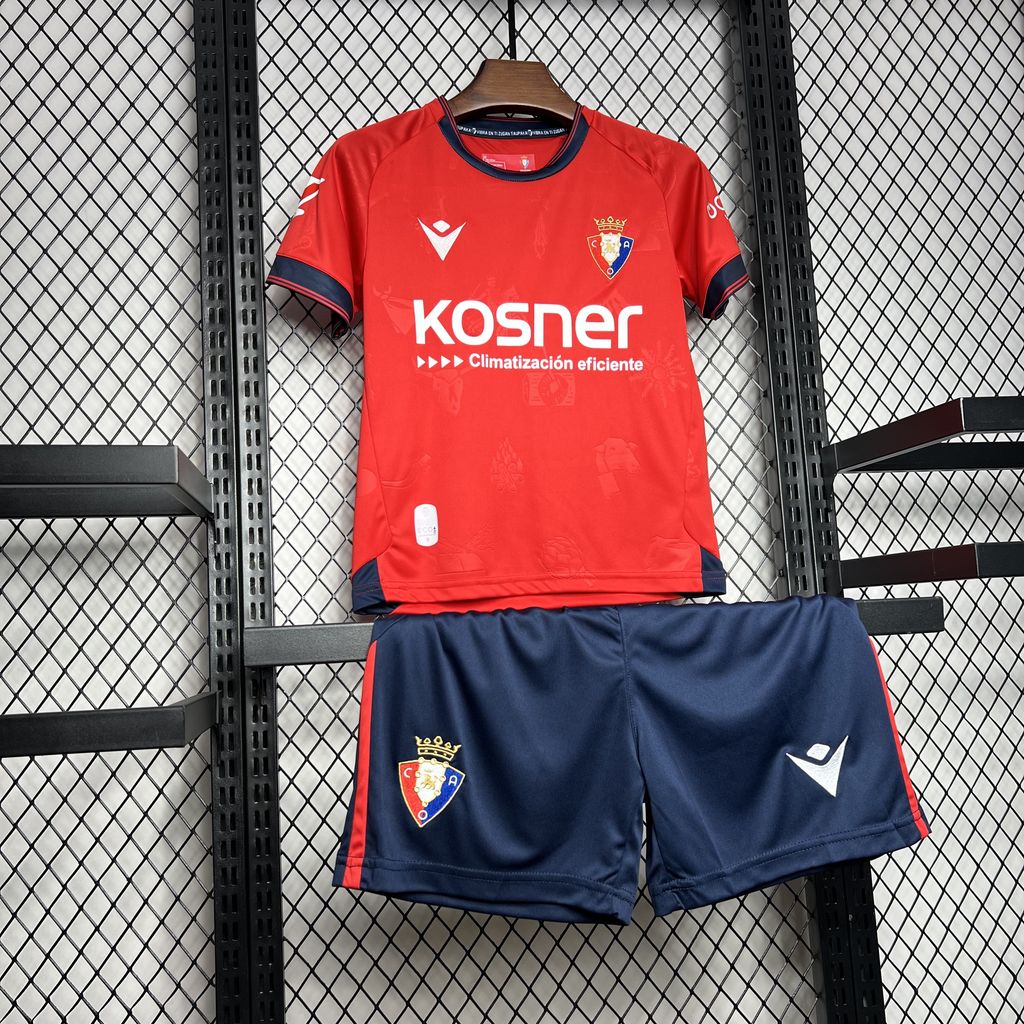 2024/2025 Osasuna Home Football Shirt Kids Size