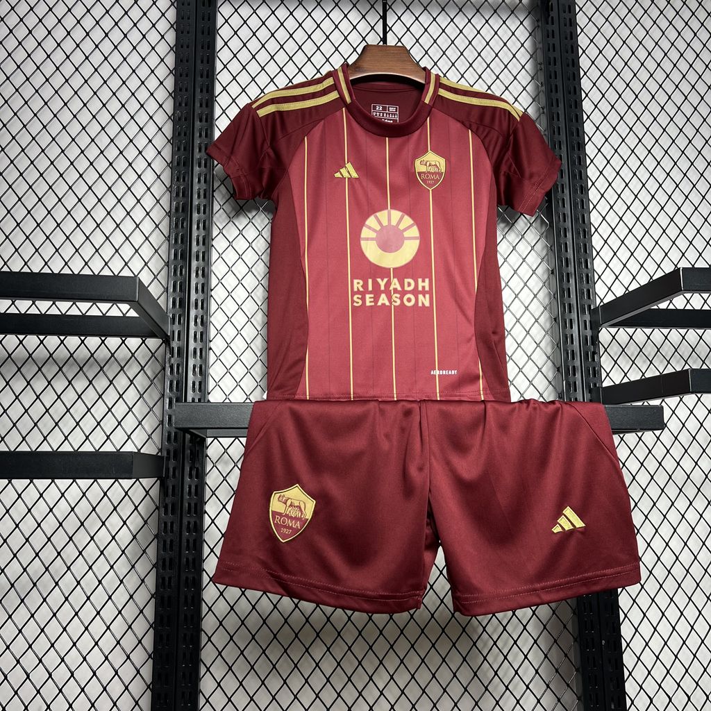 2024/2025 AS Roma Home Football Shirt Kids Size