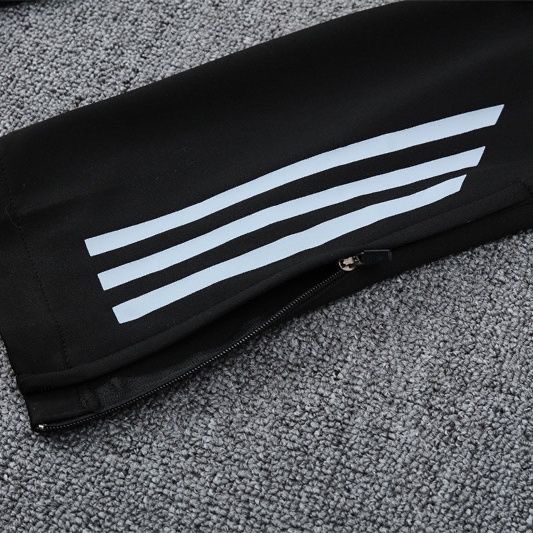 2024/2025 Real Madrid Half-Pull Training Wear Yellow And White Football Shirt