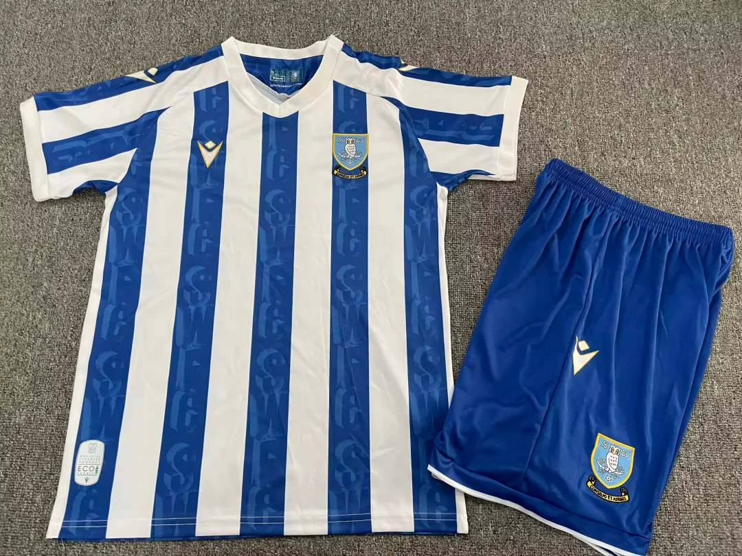 2025/2026 Sheffield Wednesday HomeFootball Shirt Kids Size 1:1 Thai Quality