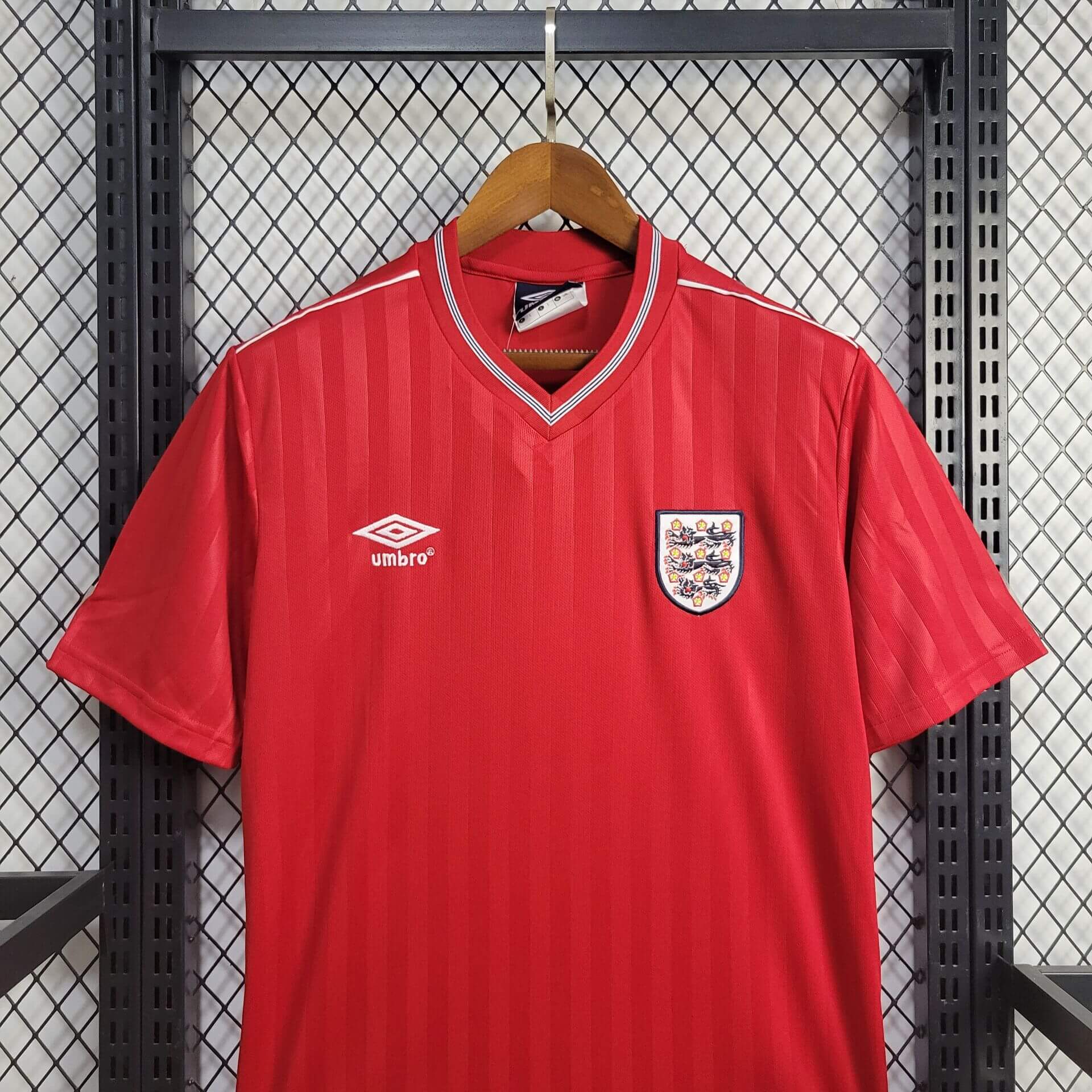 1986 Retro England Away Football Shirt