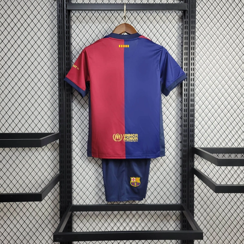 2024/2025 Barcelona Home Football Shirt Kids Size