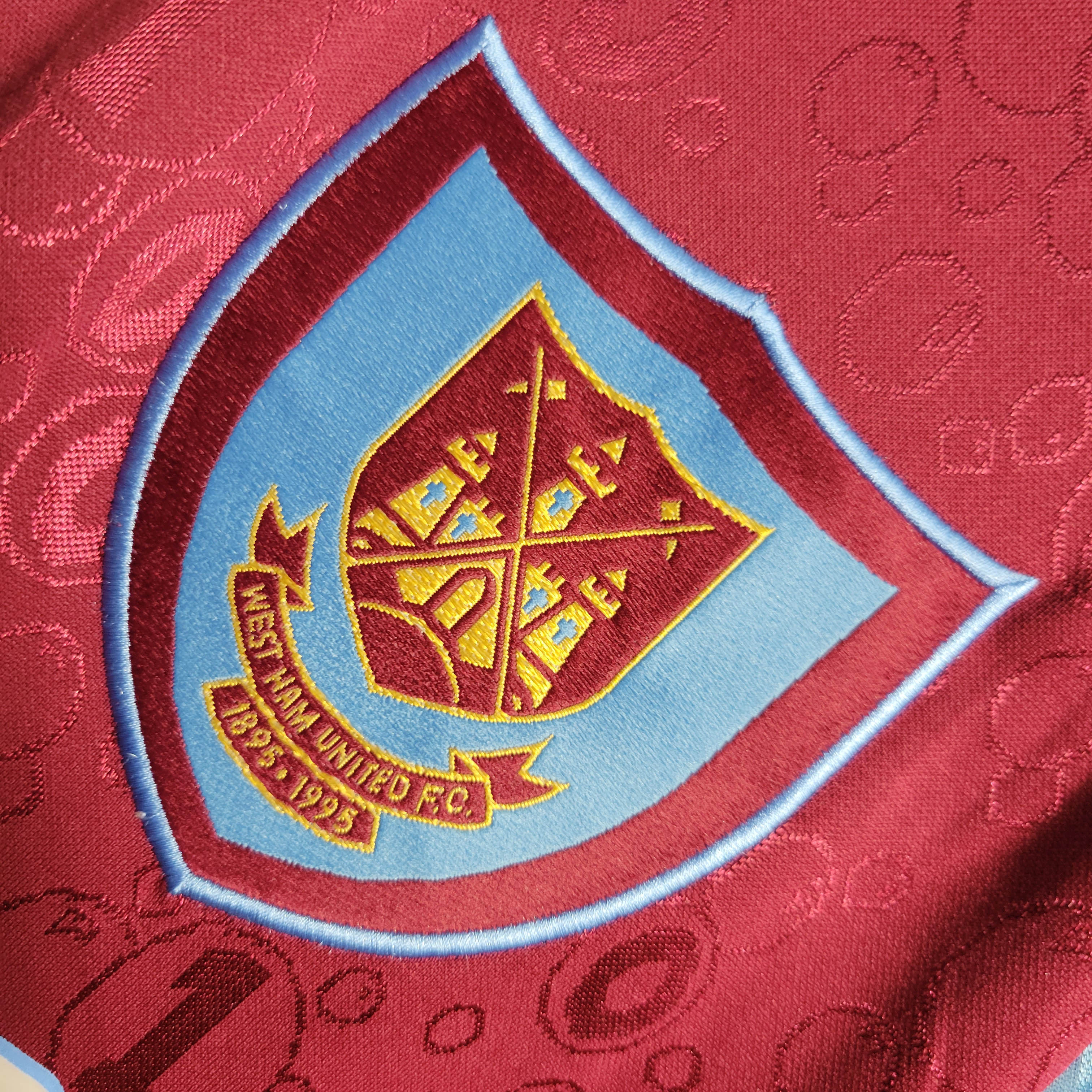 1995/1997 Retro West Ham United Home Football Shirt