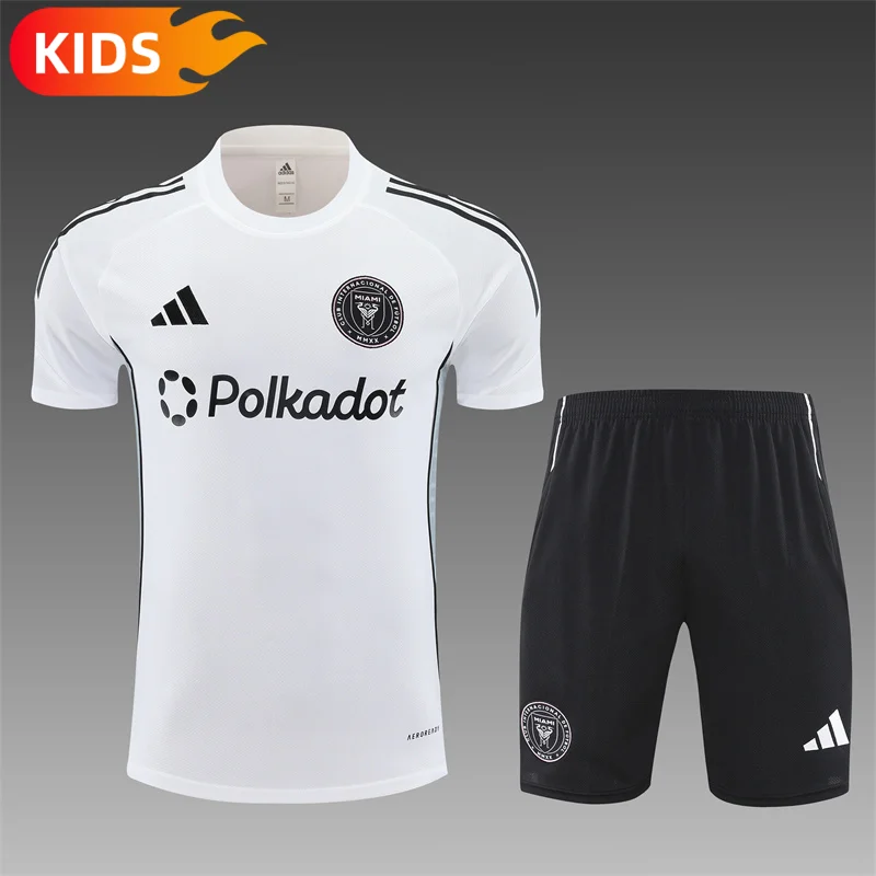 2025/2026 Inter Miami Training Wear SetShirt Kids Size 1:1 Thai Quality