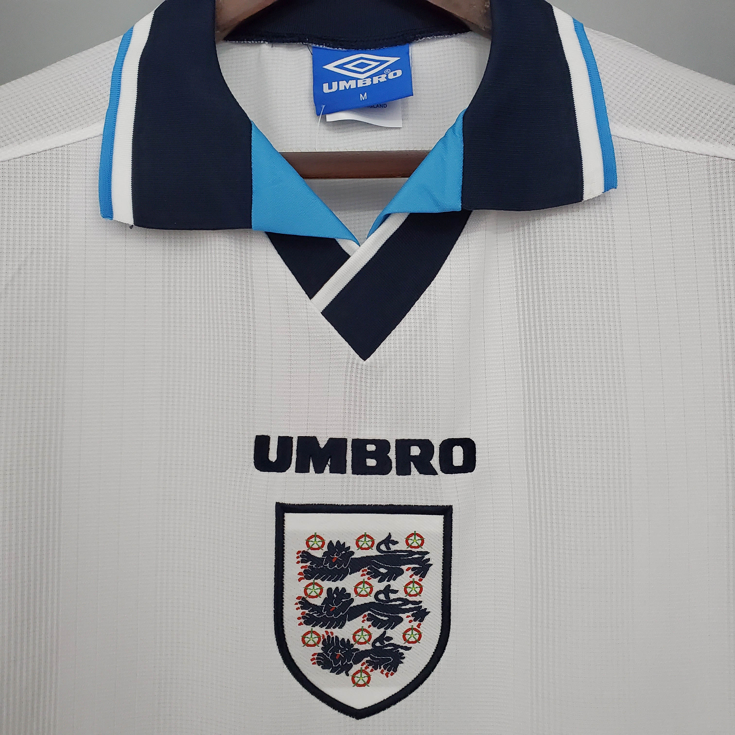 1996 Retro England Home Football Shirt