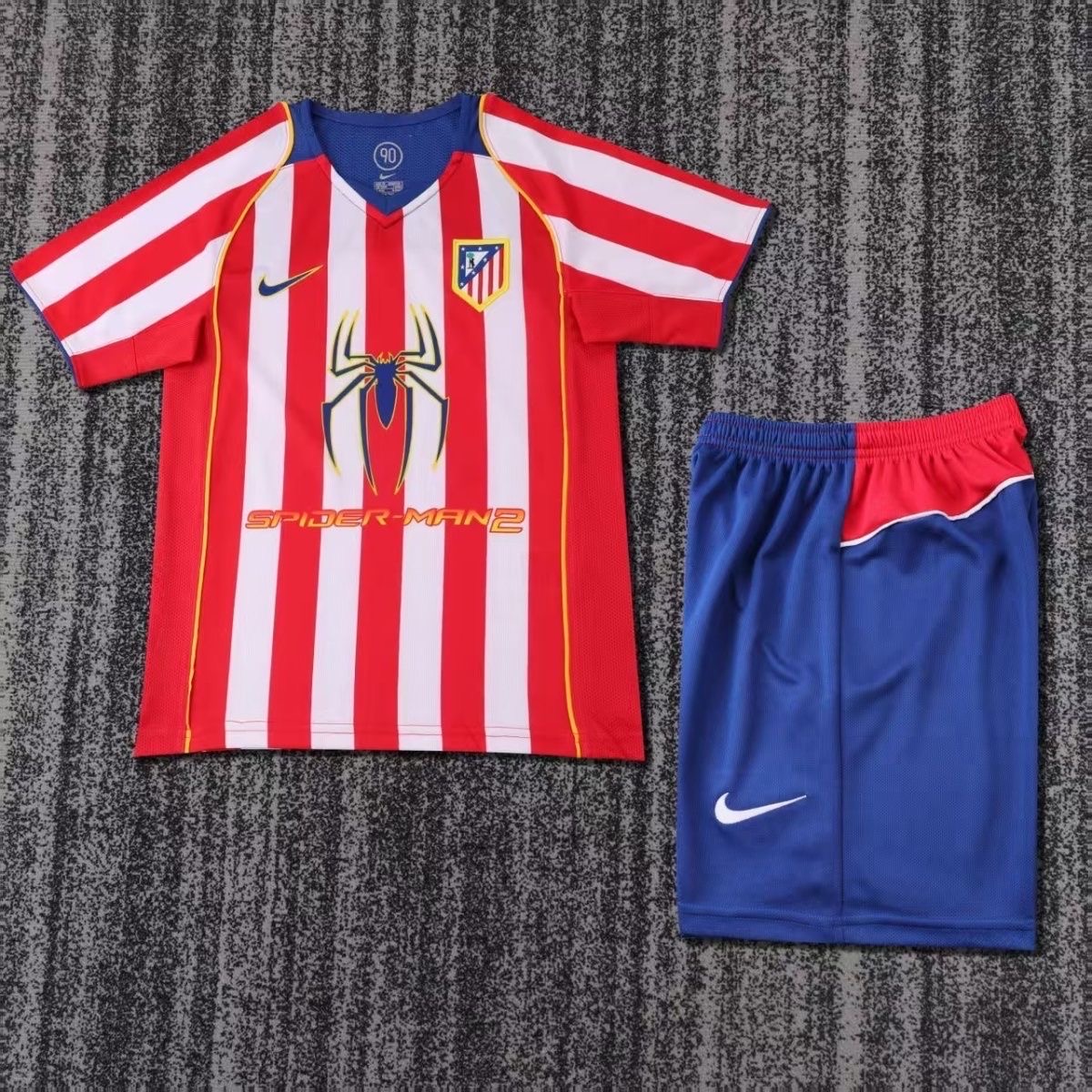 2004/2005 Retro Atletico Madrid Away Football Shirt Kids Size 1:1 Thai Quality