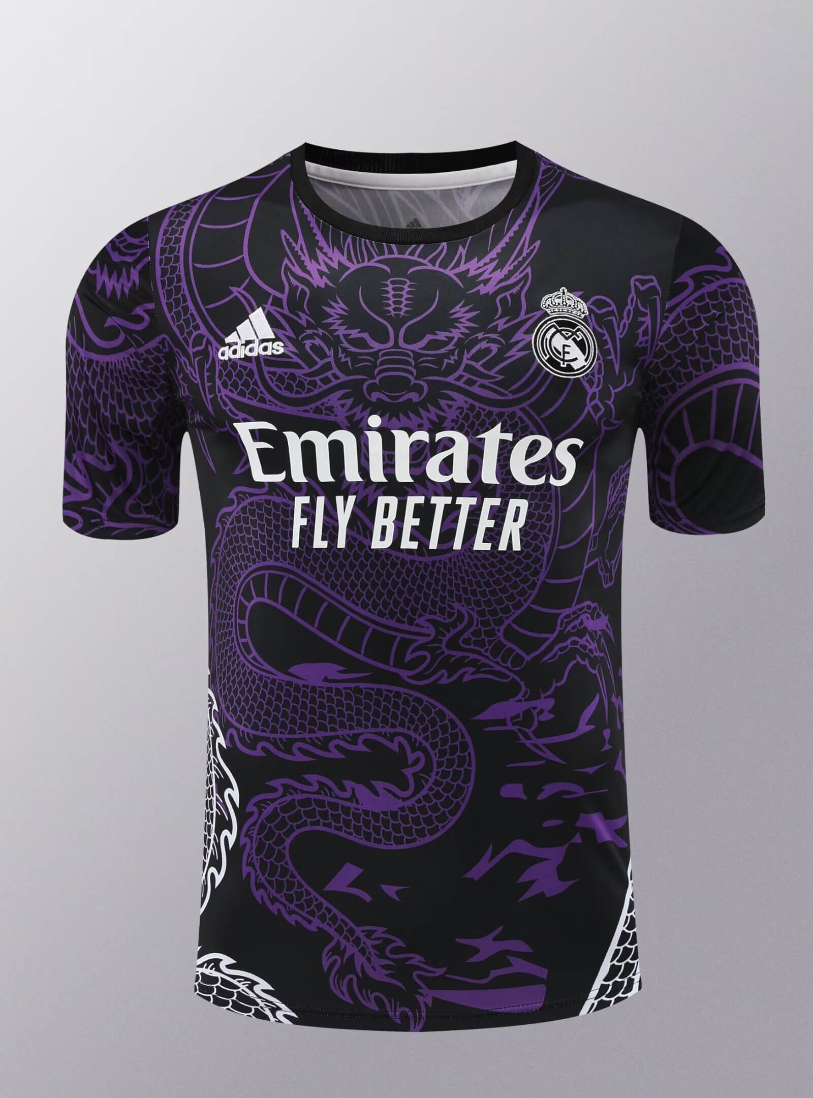 2024/2025 Real Madrid Training Wear Purple Suit Shirt