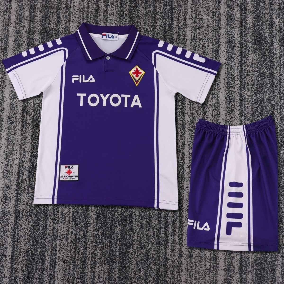 1999/2000 Retro Fiorentina HomeFootball shirt Kids Size 1:1 Thai Quality