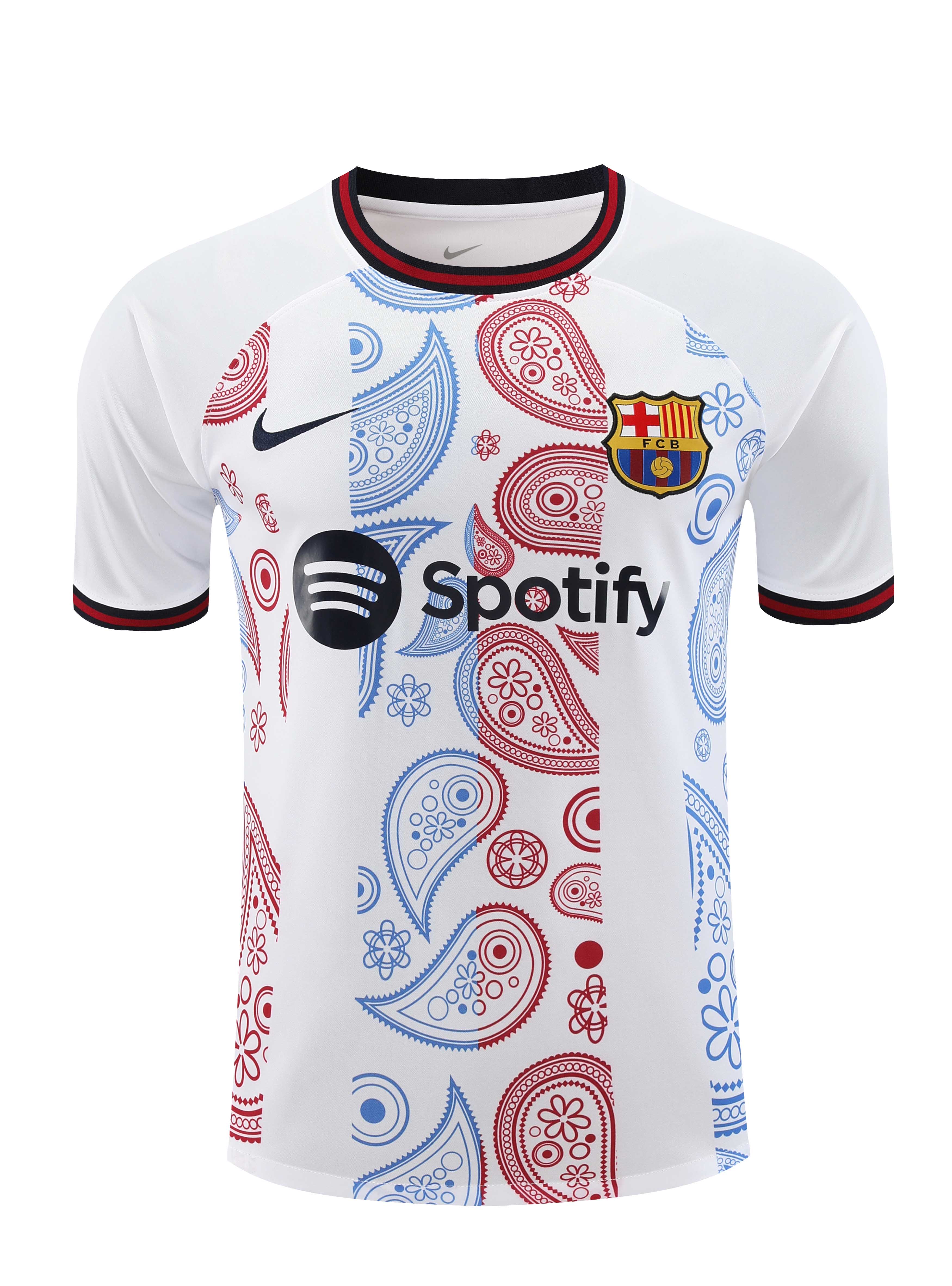 2024/2025 Barcelona Training Wear White Suit Shirt