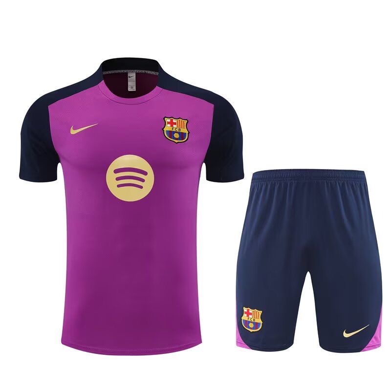 2025/2026 Barcelona Training Wear Purple Set Shirt 1:1 Thai Quality