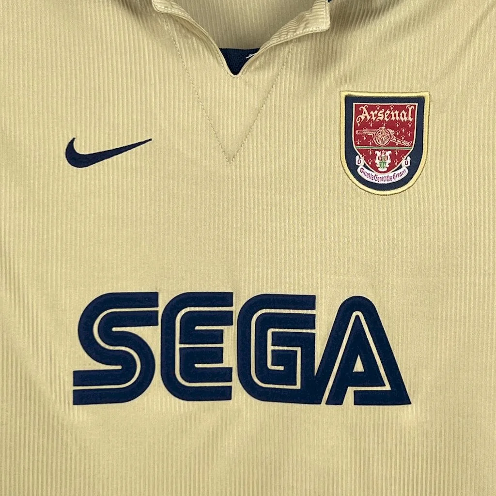 2001/2002 Retro Long Sleeve Arsenal Away Football Shirt