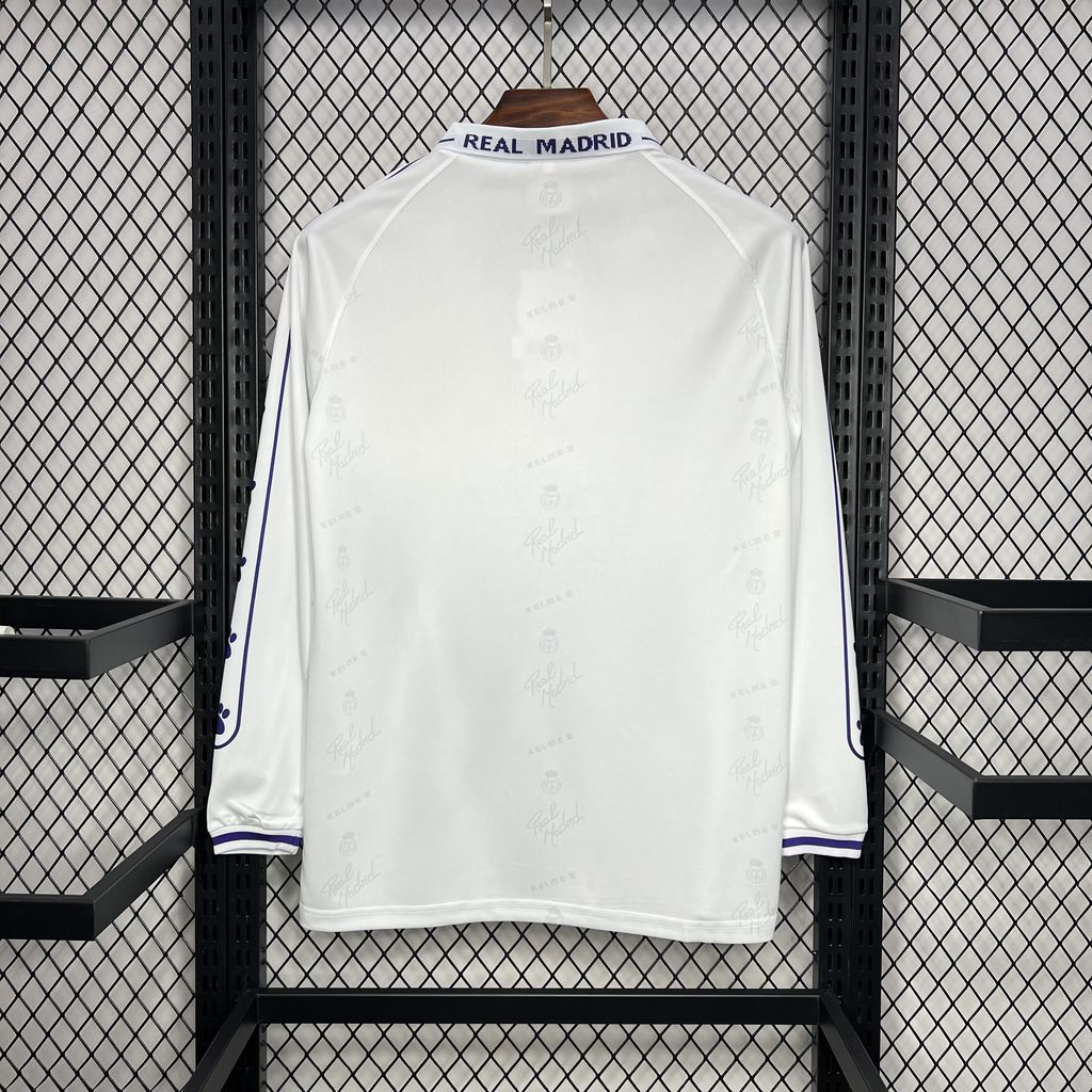 1994/1996 Retro Long Sleeve Real Madrid Home Football Shirt