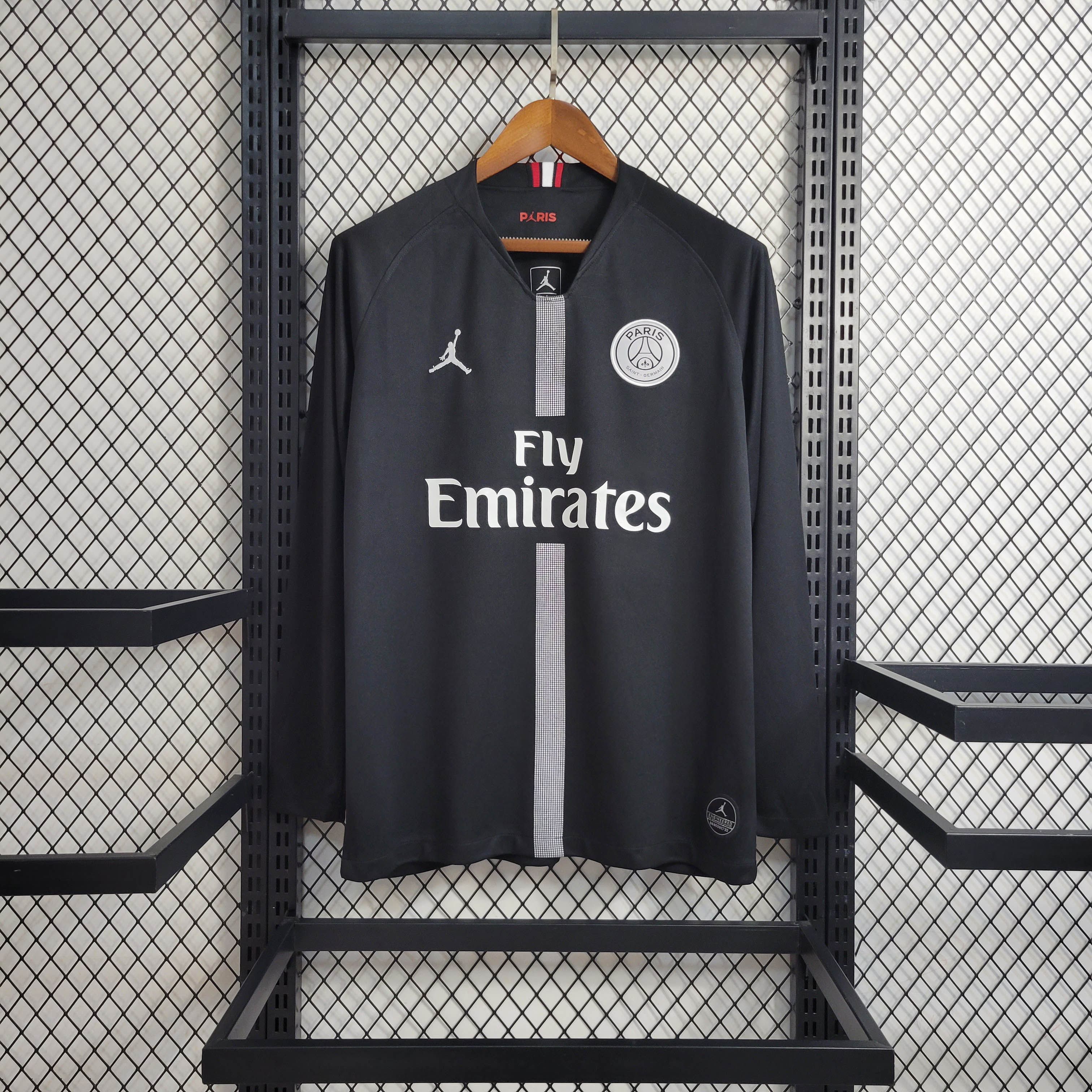 2018/2019 Retro Long Sleeve Paris Saint-Germain Home Football Shirt