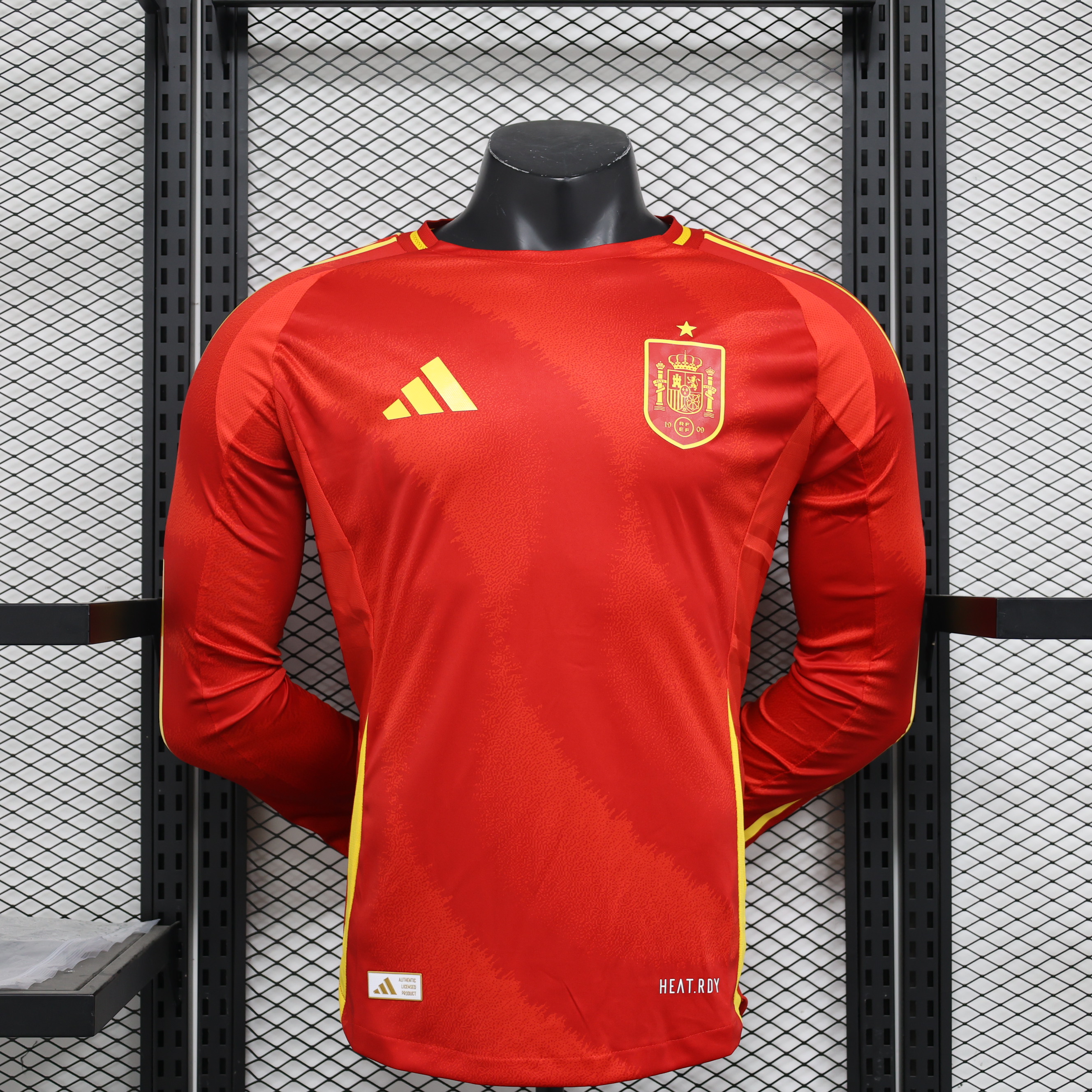 2024 Long Sleeve Player Version Spain Home Football Shirt
