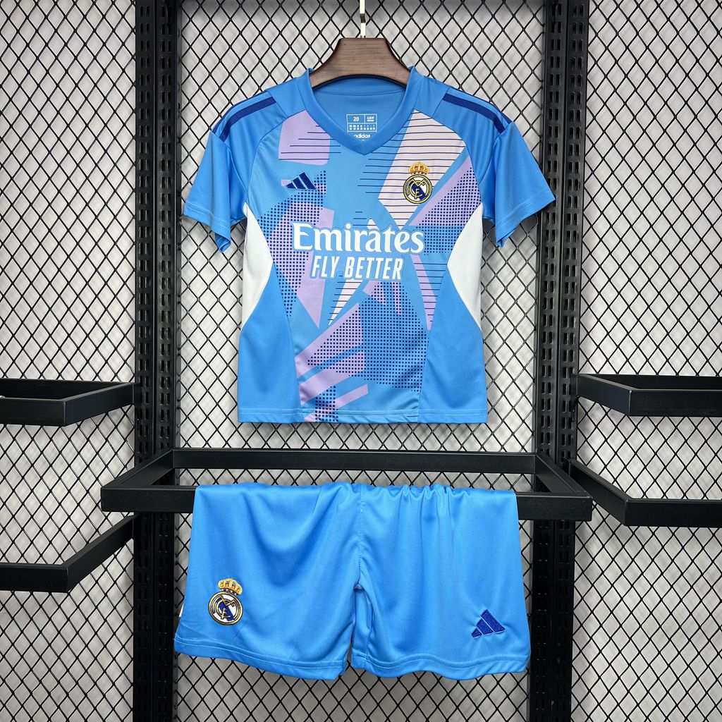 2024/2025 Real Madrid Goalkeeper Football Shirt Kids Size