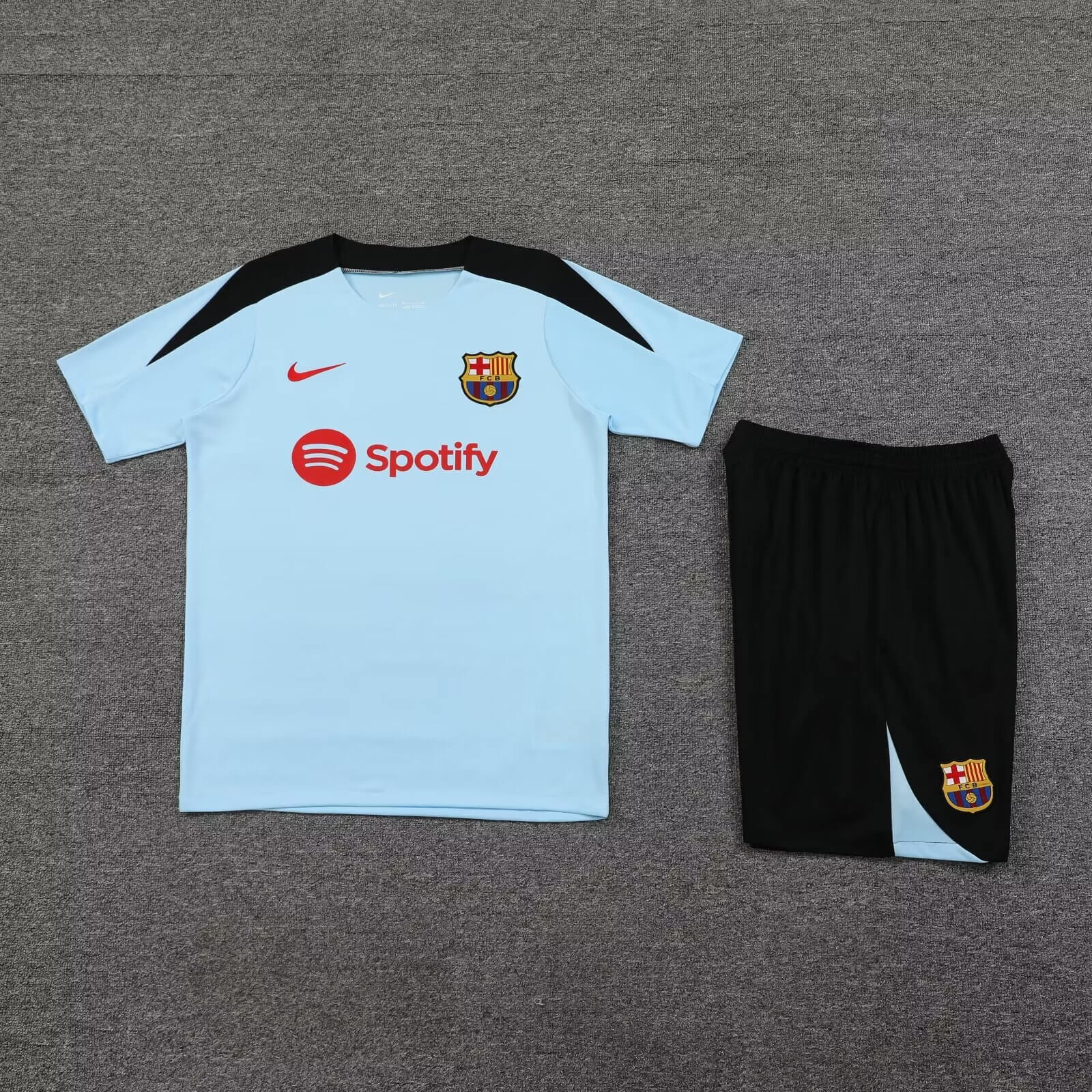 2024/2025 Barcelona Training Wear Blue Suit Shirt