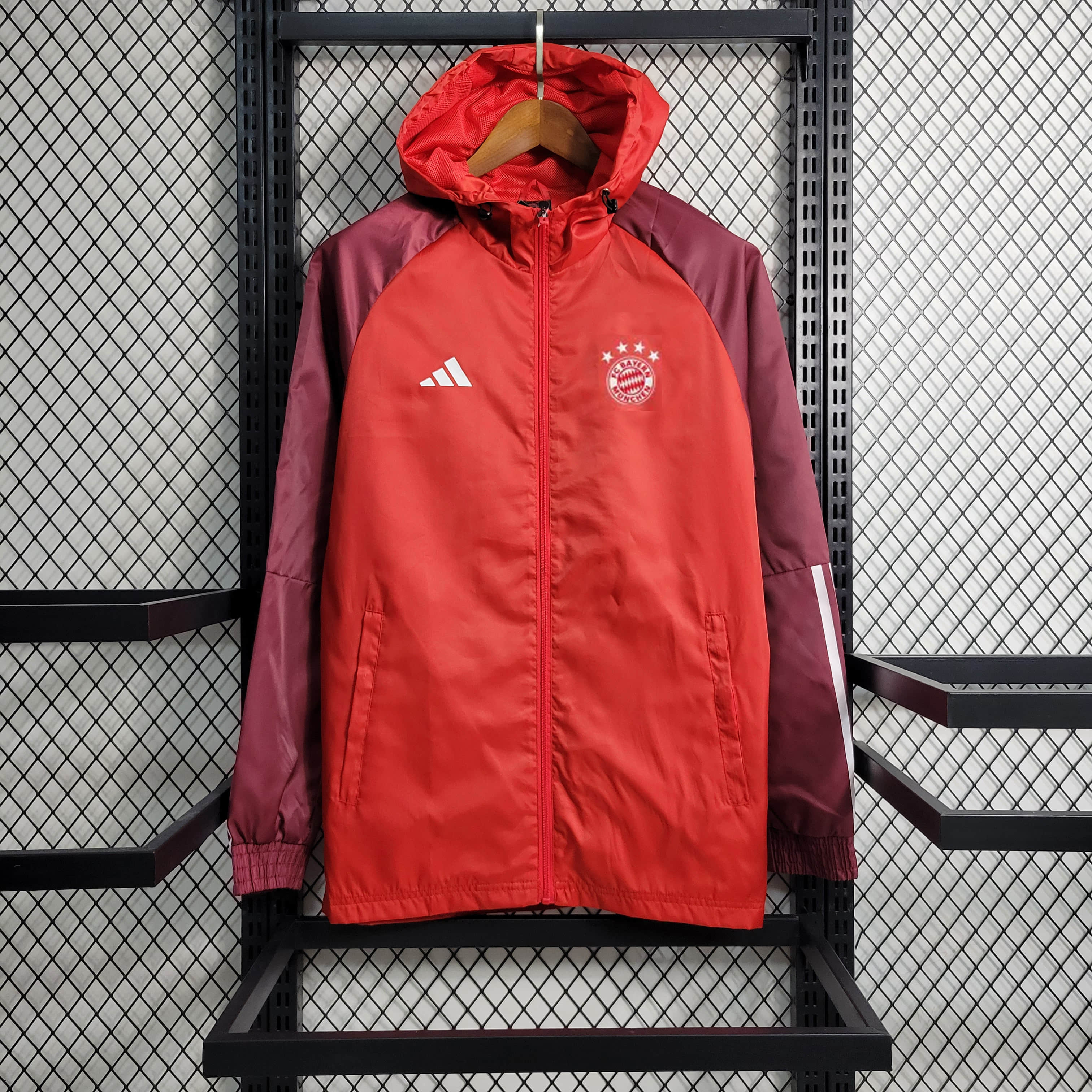 2023/2024 Bayern Munchen Windbreaker Red Football Shirt