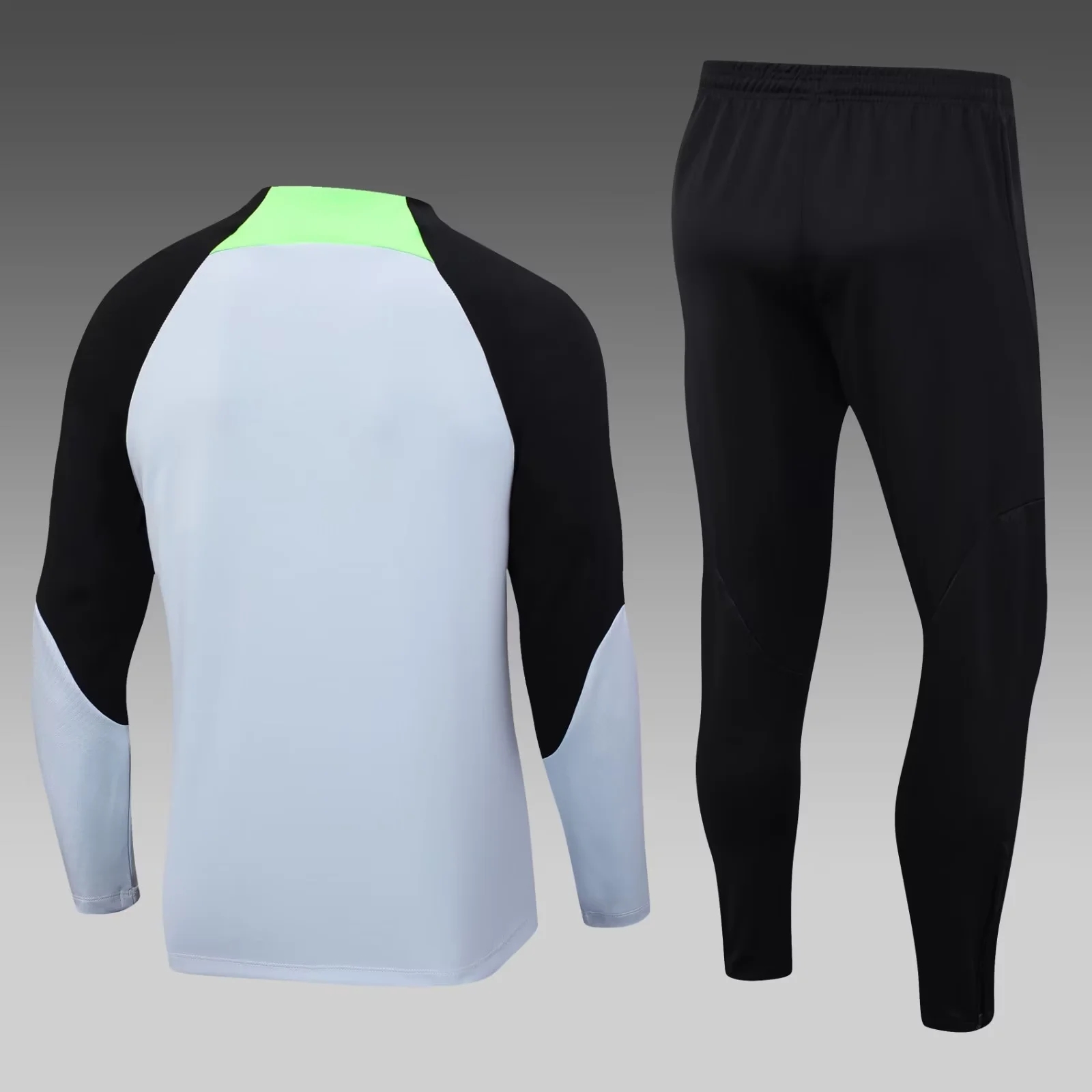 2023/2024 Liverpool Half-Pull Training Suit Grey Football Shirt Set