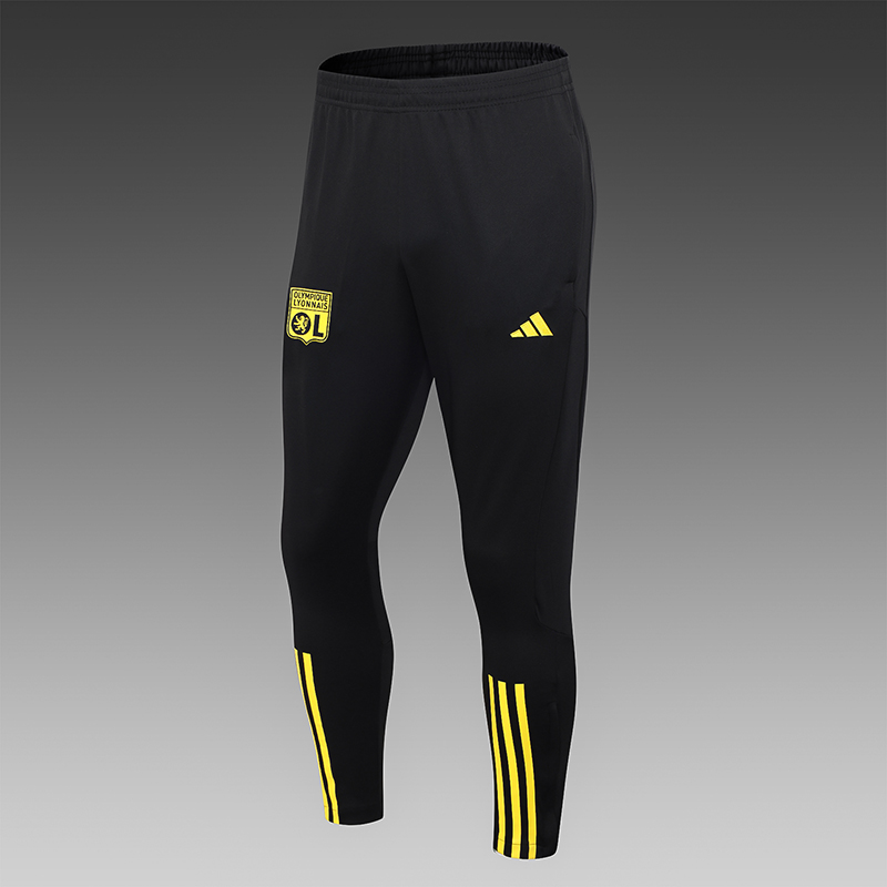 2023/2024 Lyon Half-Pull Training Suit Black Football Shirt Set