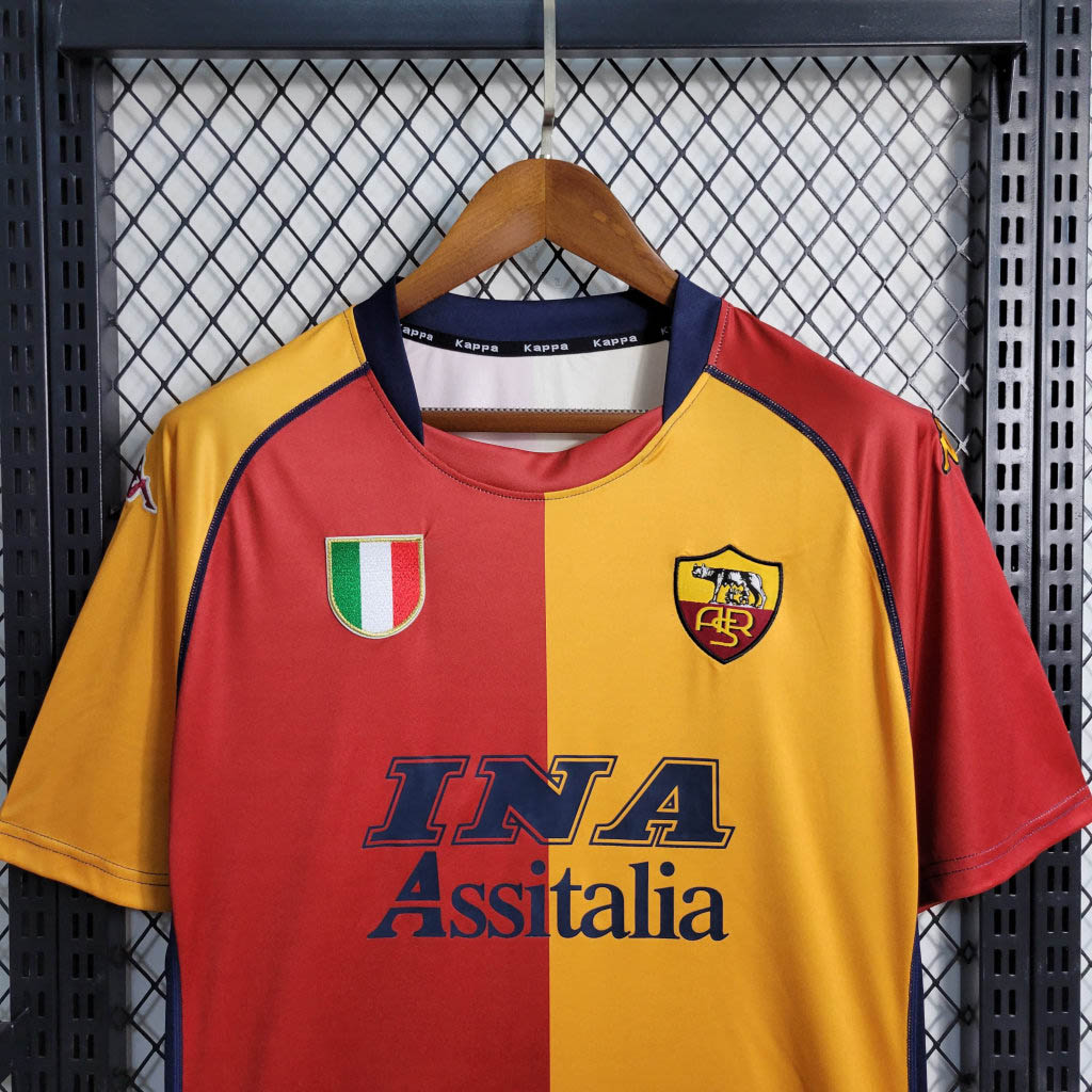 2001/2002 Retro AS Roma European Home Football Shirt