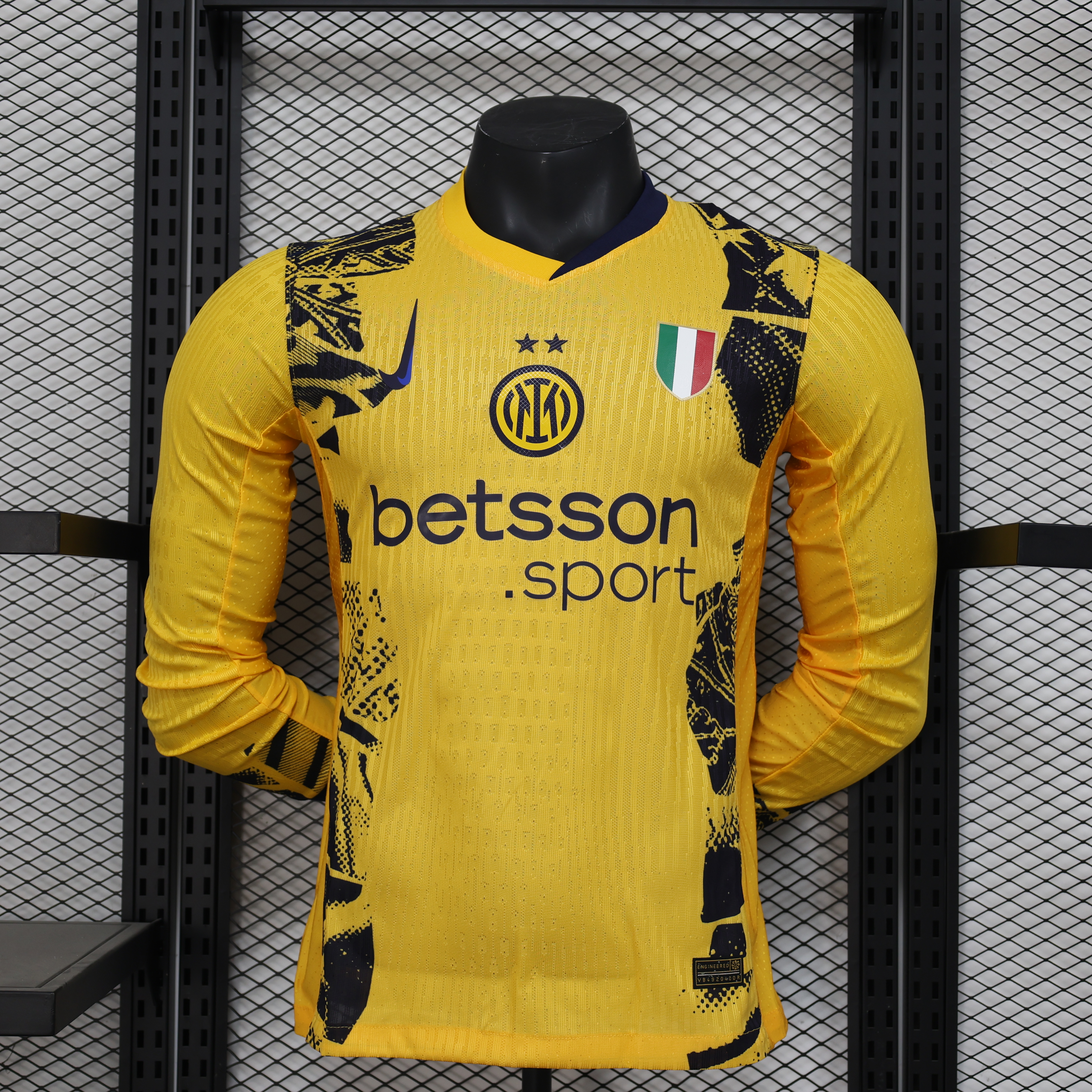 2024/2025 Long Sleeve Authentic Inter Milan Second Away Football Shirt
