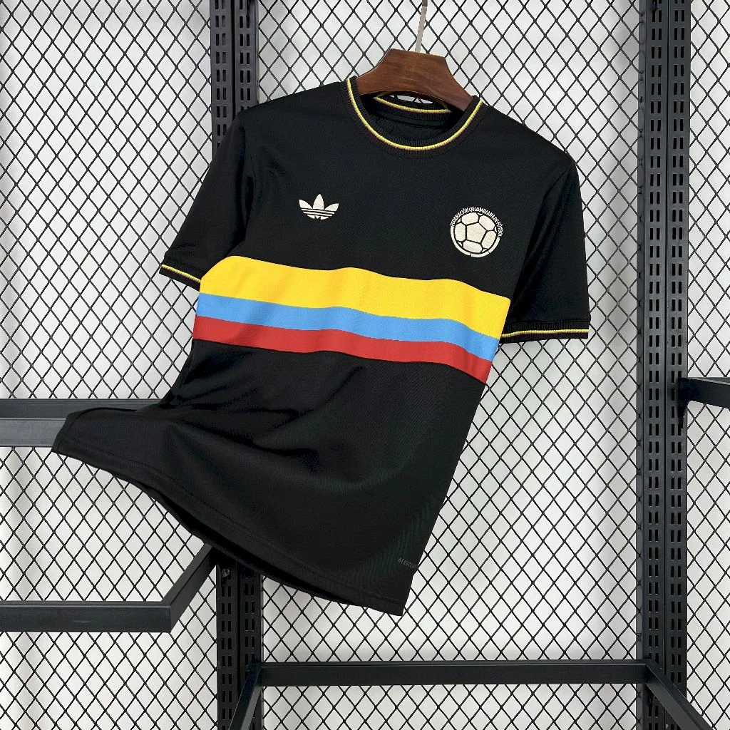 2024 Colombia 100th Anniversary Black Football Shirt 1:1 Thai Quality