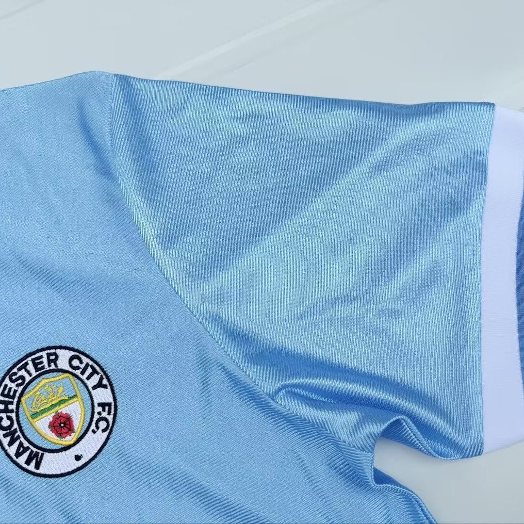 1986/1987 Retro Manchester City Home Football Shirt 1:1 Thai Quality