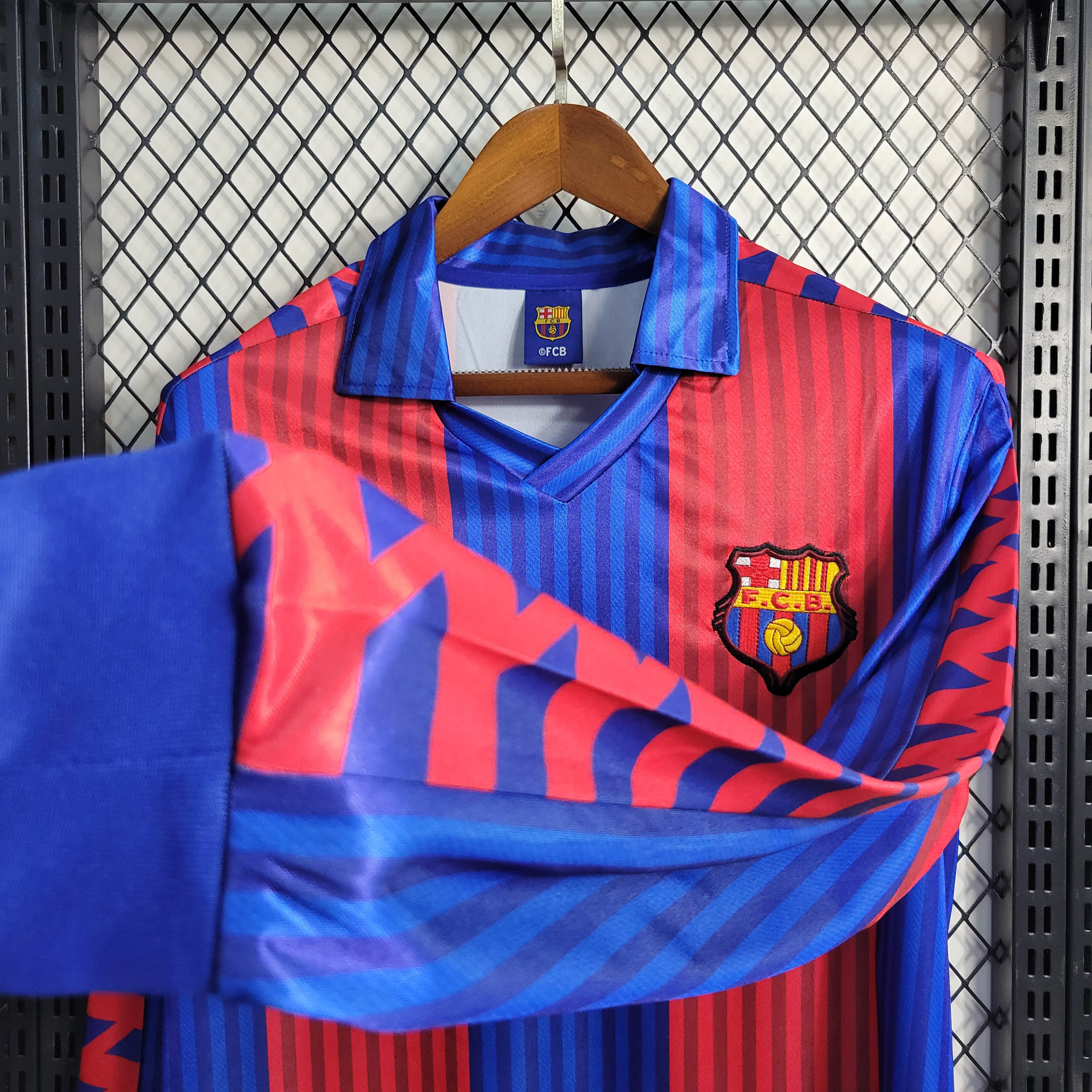 1989/1992 Retro Long Sleeve Barcelona Home Football Shirt