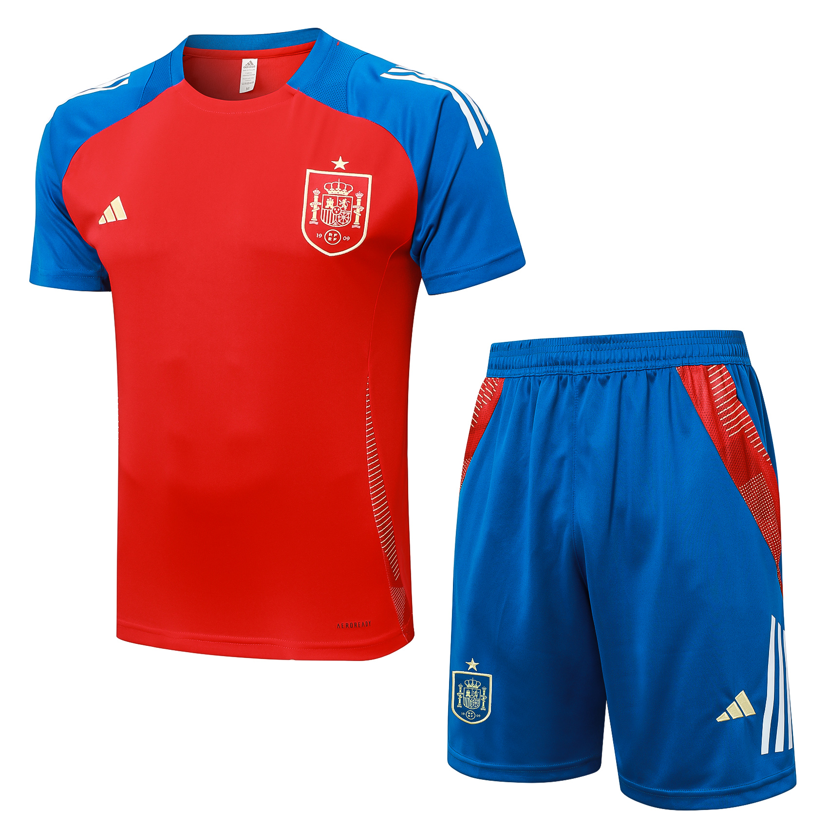 2024 Spain Training Wear Red Suit Shirt