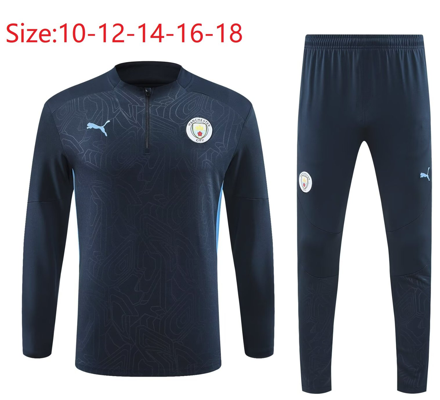 2024/2025 Kids Kit Manchester City Training Suit Football Shirt