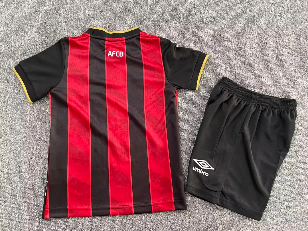 2025/2026 Bournemouth Home FootballShirt kids Size 1:1 Thai Quality