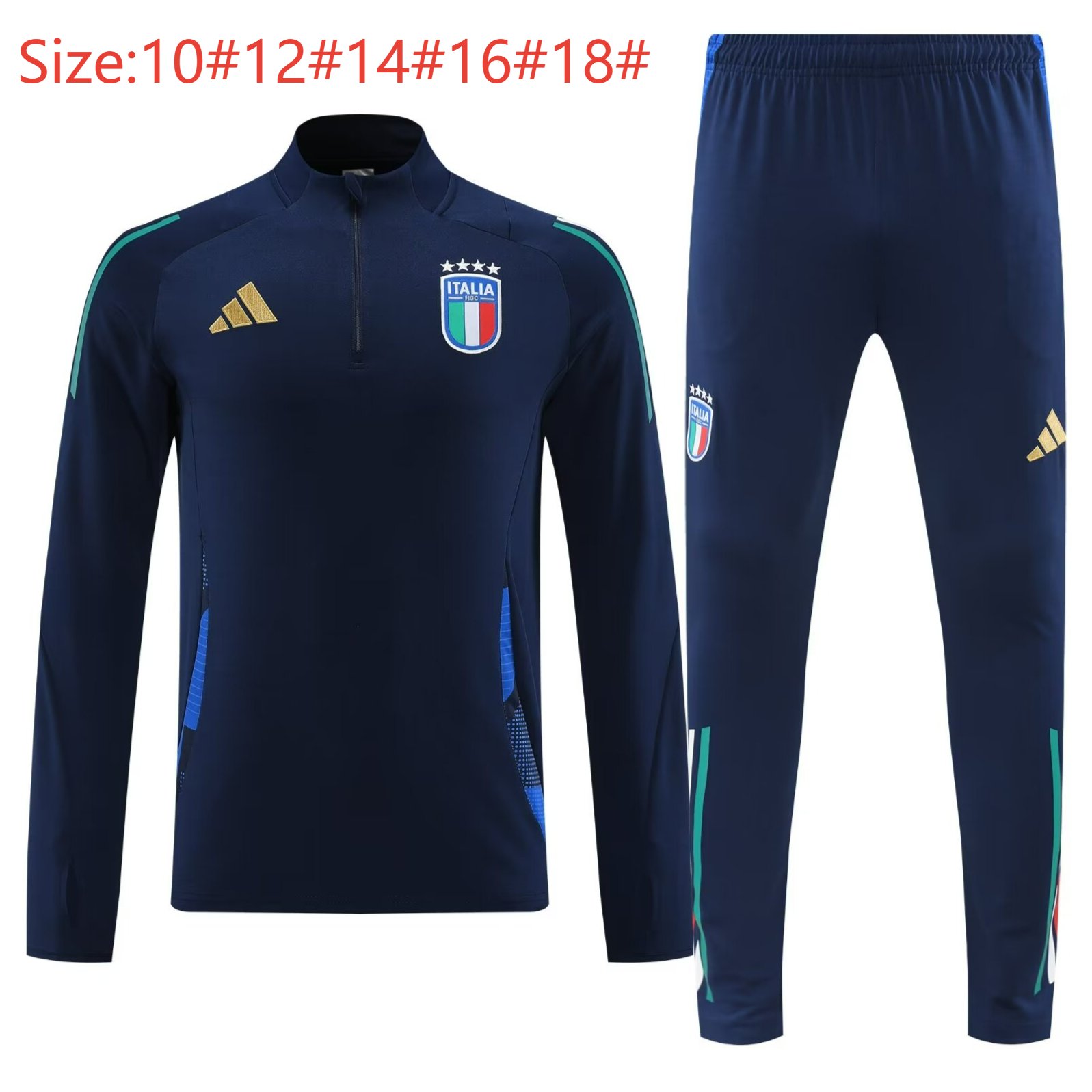 2024/2025 Kids Kit Italy Training Suit Football Shirt