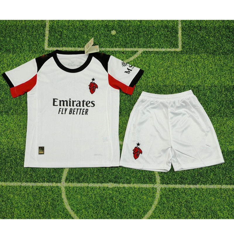 2025/2026 Ac Milan Away Football shirtKids Size 1:1 Thai Quality
