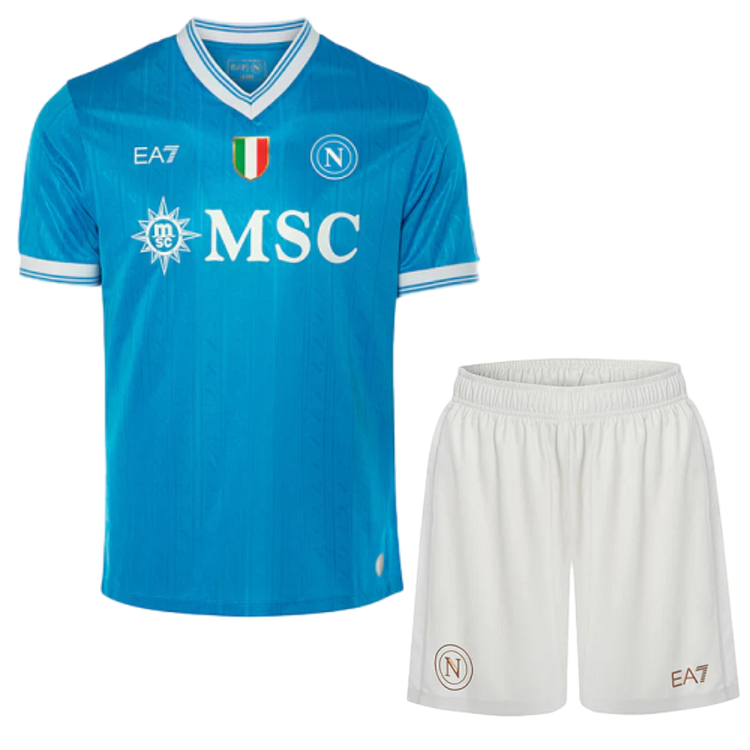 2025/2026 sSC Napoli Home FootballShirt Kids Size 1:1 Thai Quality