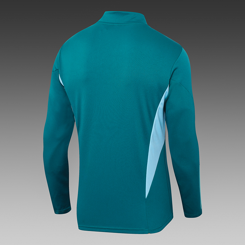 2023/2024 Arsenal Half-Pull Training Suit Dark Green Football Shirt Set